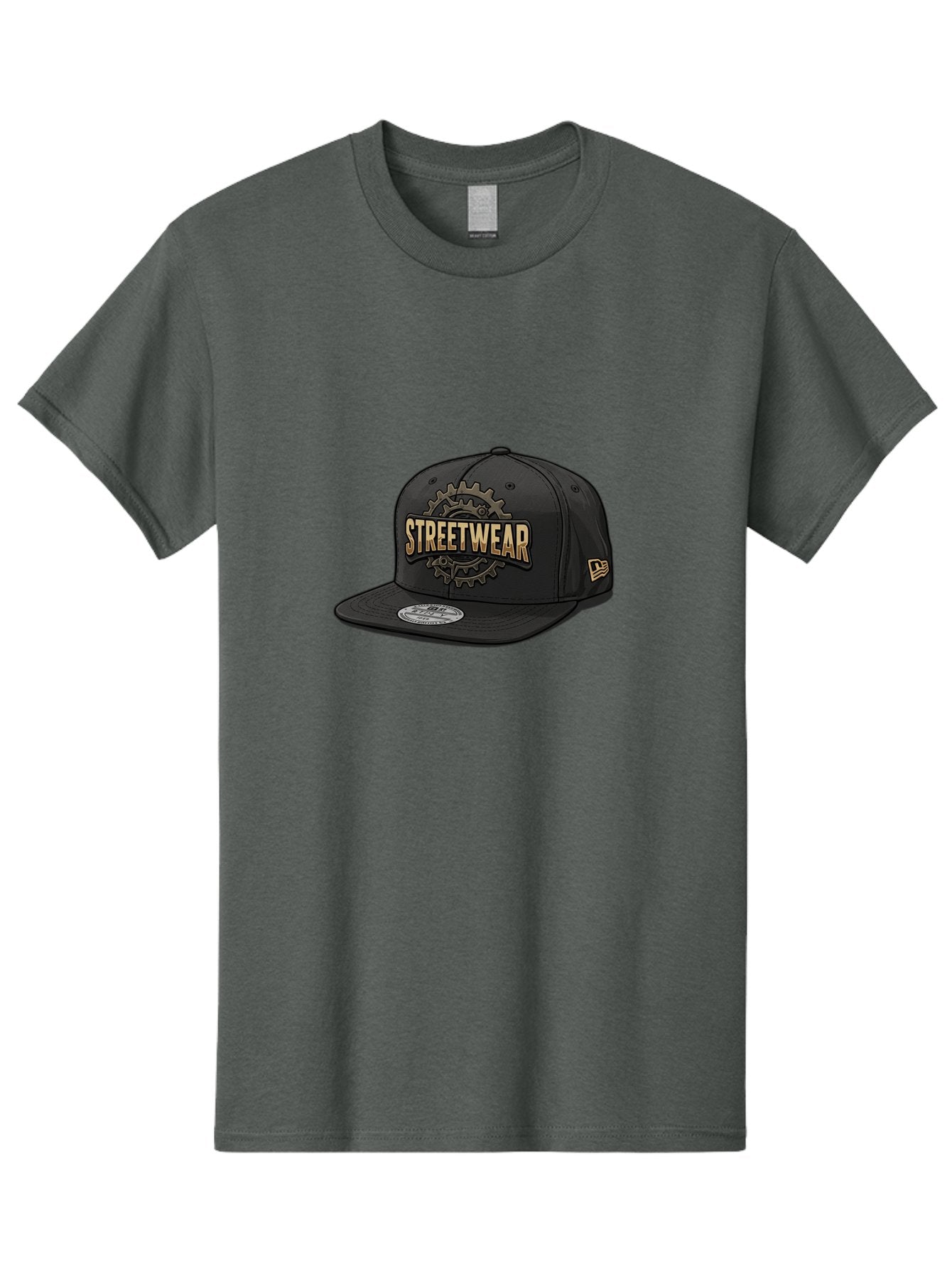 Streetwear-Baseball-Cap Men'S Graphic Tee, 100% Cotton, Comfortable Casual Summer Wear, Machine Washable, Streetwear Fashion, Baseball Cap, Urban Style, Trendy Accessories, Casual Wear, Streetwear Clothing, New Era Cap, Gear Design, Bad745 7