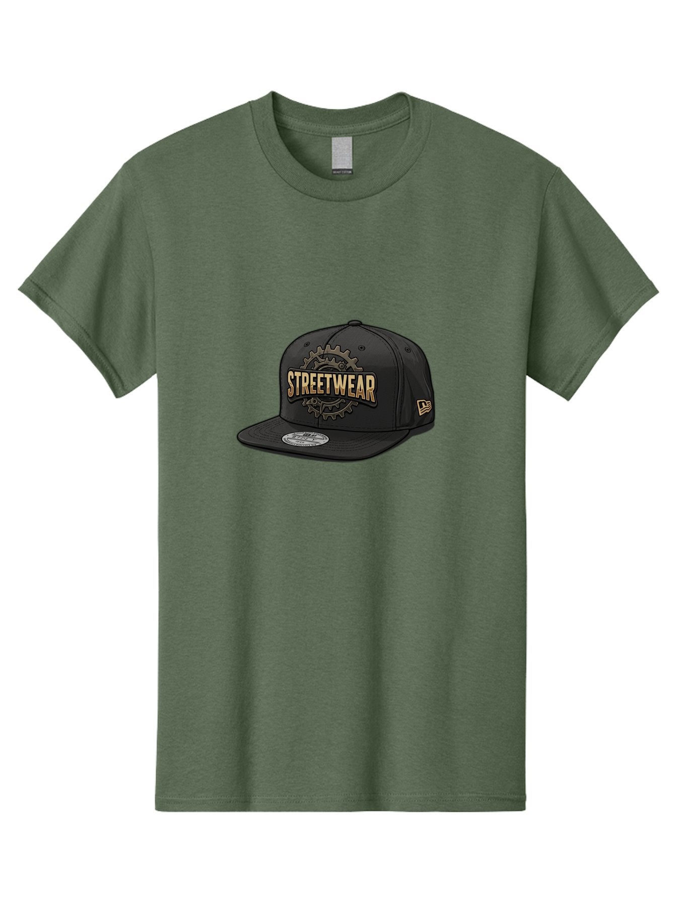 Streetwear-Baseball-Cap Men'S Graphic Tee, 100% Cotton, Comfortable Casual Summer Wear, Machine Washable, Streetwear Fashion, Baseball Cap, Urban Style, Trendy Accessories, Casual Wear, Streetwear Clothing, New Era Cap, Gear Design, Bad745 14