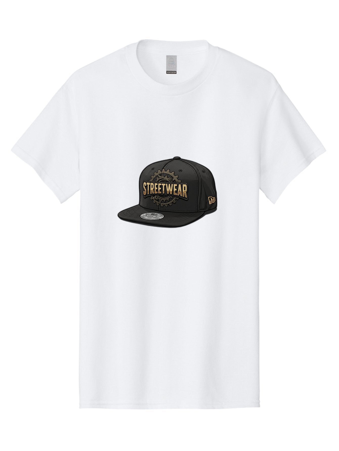 Streetwear-Baseball-Cap Men'S Graphic Tee, 100% Cotton, Comfortable Casual Summer Wear, Machine Washable, Streetwear Fashion, Baseball Cap, Urban Style, Trendy Accessories, Casual Wear, Streetwear Clothing, New Era Cap, Gear Design, Bad745 9