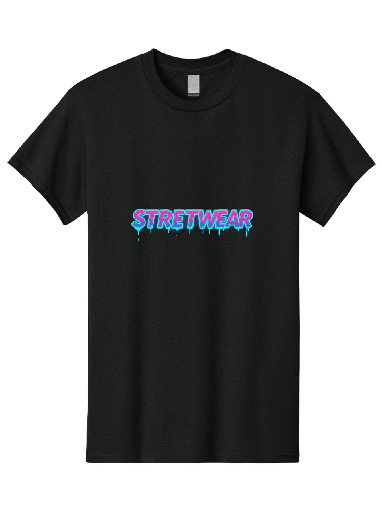 Stretwear-7 Men'S Graphic Tee, 100% Cotton, Comfortable Casual Summer Wear, Machine Washable, Streetwear Fashion, Urban Style, Graffiti Art, Dripping Effect, Bold Typography, Vibrant Colors, Modern Design, Trendy Clothing Bad753 6