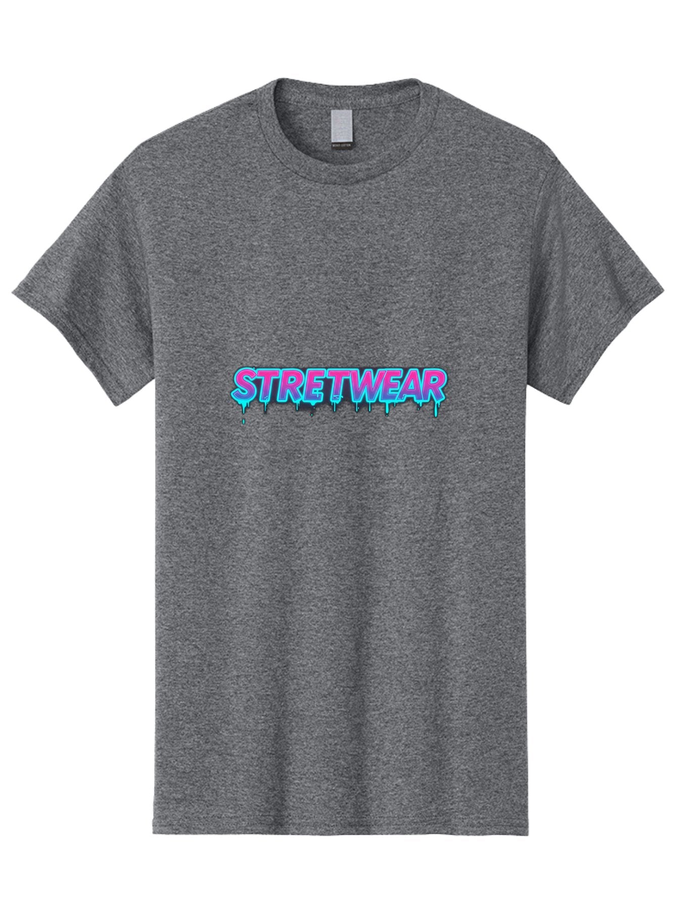 Stretwear-7 Men'S Graphic Tee, 100% Cotton, Comfortable Casual Summer Wear, Machine Washable, Streetwear Fashion, Urban Style, Graffiti Art, Dripping Effect, Bold Typography, Vibrant Colors, Modern Design, Trendy Clothing Bad753 12
