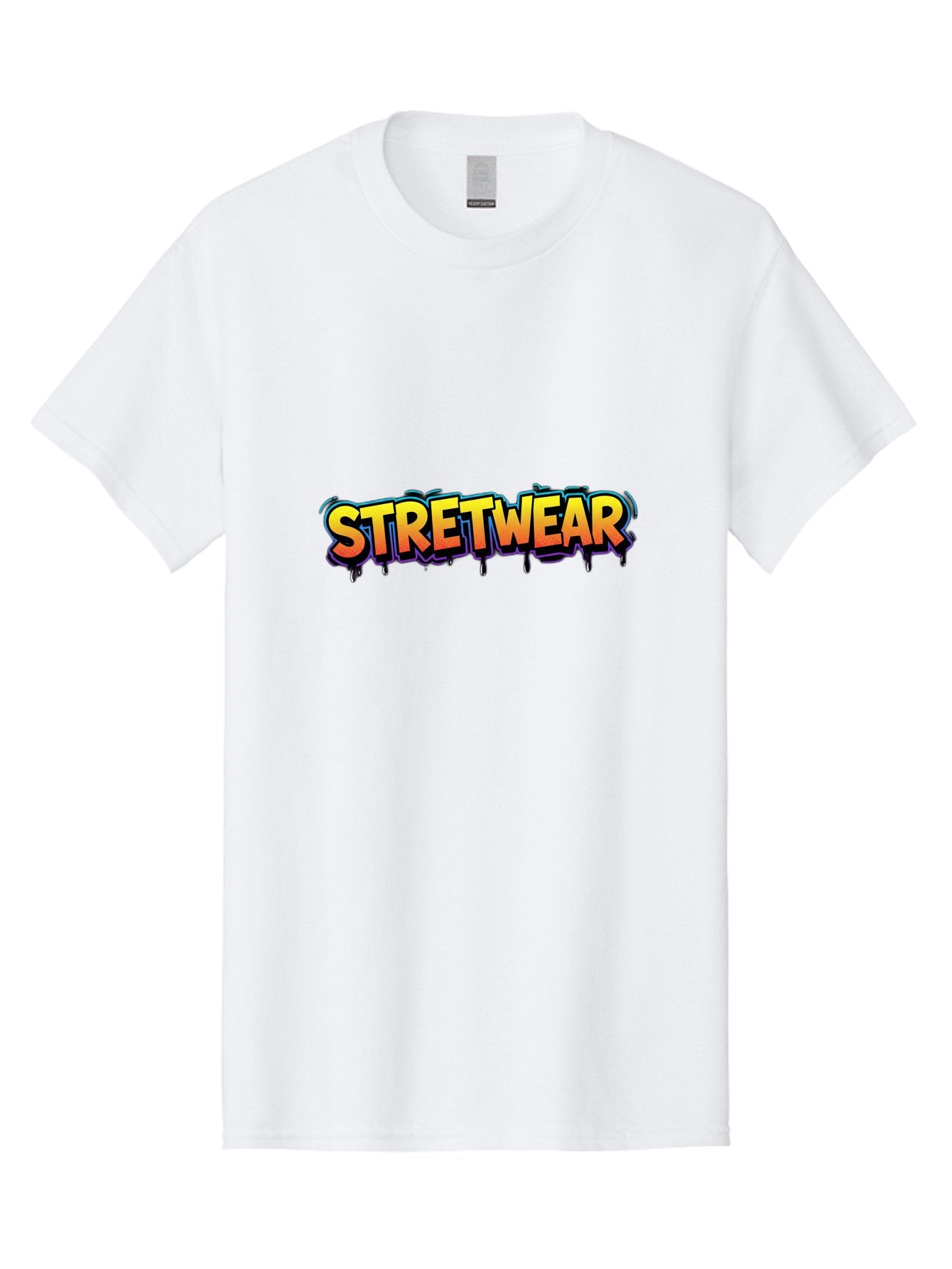 Stretwear-9 Men'S Graphic Tee, 100% Cotton, Comfortable Casual Summer Wear, Machine Washable, Streetwear Fashion, Urban Style, Trendy Clothing, Vibrant Typography, Graffiti Inspired, Street Fashion, Bold Graphics Bad755 13