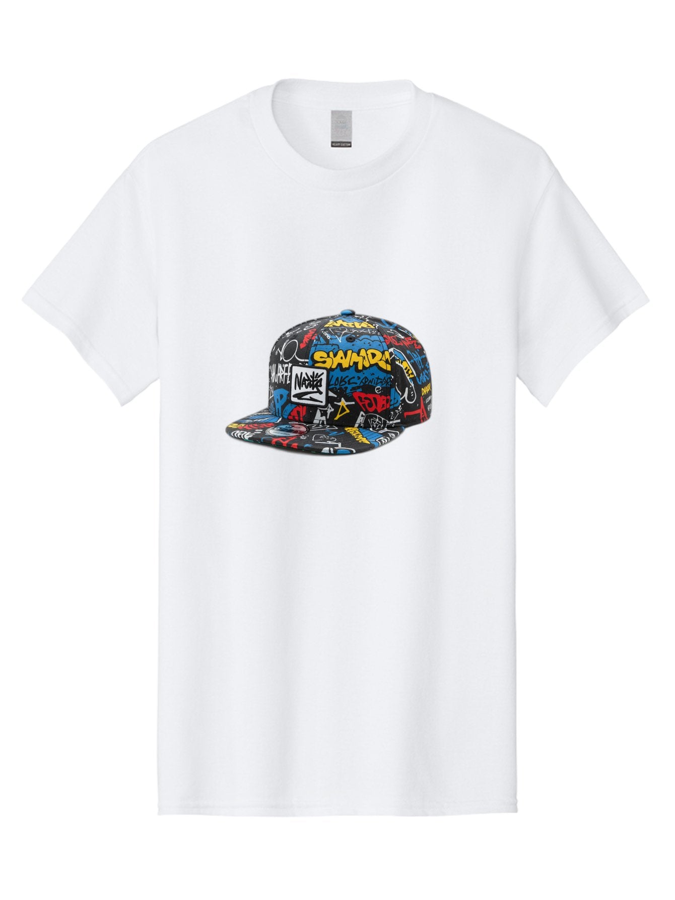Stussy-Graffiti-Baseball-Cap Men'S Graphic Tee, 100% Cotton, Comfortable Casual Summer Wear, Machine Washable, Graffiti Cap, Streetwear Fashion, Urban Style, Bold Designs, Vibrant Colors, Stüssy Branding, Casual Wear, Skateboarding Culture, Bad757 9