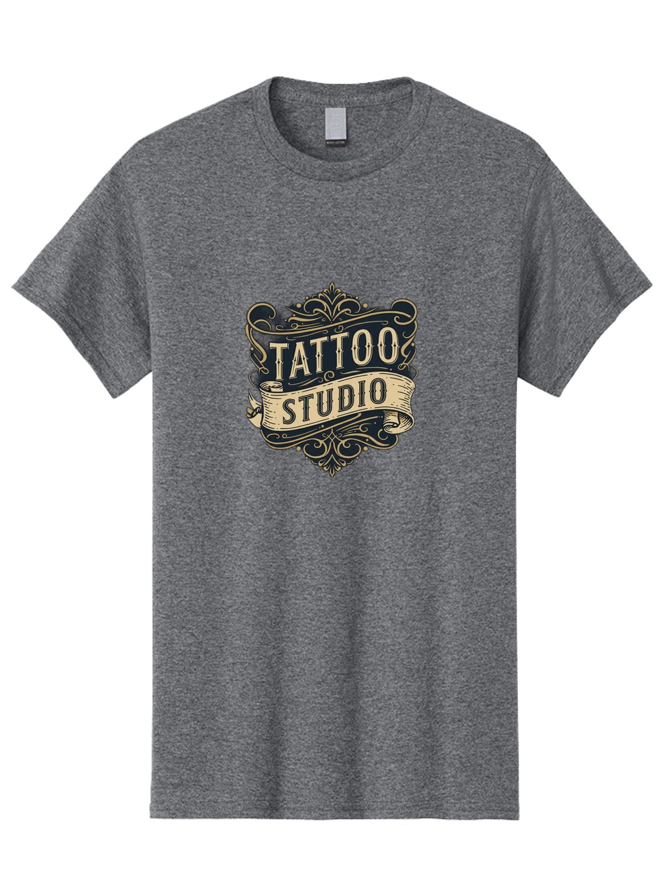 Tattoo-Studio-2 Men'S Graphic Tee, 100% Cotton, Comfortable Casual Summer Wear, Machine Washable, Tattoo Studio, Vintage Logo, Ornate Design, Classic Typography, Body Art, Tattoo Parlor, Ink Art, Tattoo Artist Bad816 4
