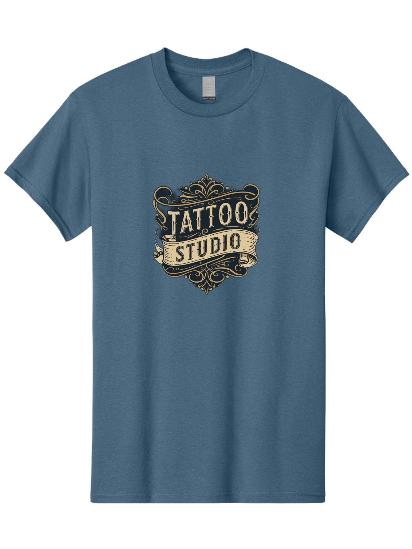 Tattoo-Studio-2 Men'S Graphic Tee, 100% Cotton, Comfortable Casual Summer Wear, Machine Washable, Tattoo Studio, Vintage Logo, Ornate Design, Classic Typography, Body Art, Tattoo Parlor, Ink Art, Tattoo Artist Bad816 9