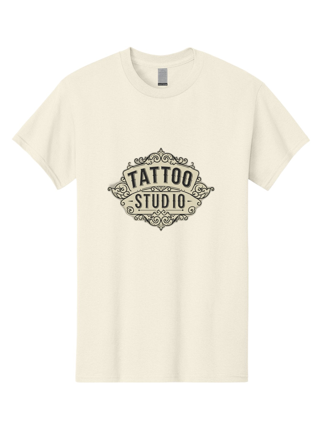 Tattoo-Studio-4 Men'S Graphic Tee, 100% Cotton, Comfortable Casual Summer Wear, Machine Washable, Tattoo Studio, Vintage Logo, Ornate Design, Black And White, Tattoo Art, Body Art, Tattoo Parlor, Ink Studio Bad818 11