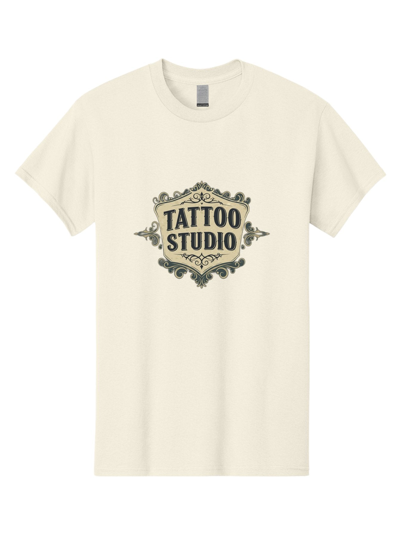 Tattoo-Studio-5 Men'S Graphic Tee, 100% Cotton, Comfortable Casual Summer Wear, Machine Washable, Tattoo Studio, Tattoo Art, Body Art, Ink Designs, Tattoo Parlor, Custom Tattoos, Intricate Details, Ornate Frames, Vintage Style Bad819 11