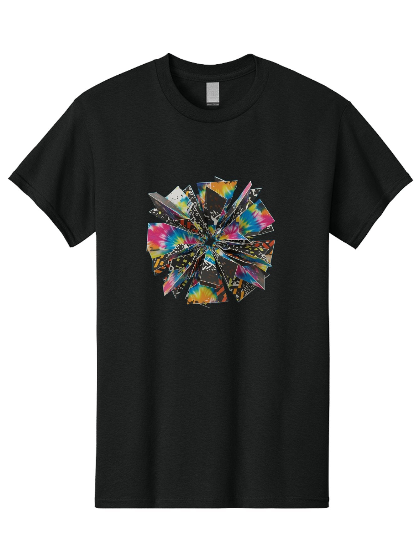 Tiedye-Brochure Men'S Graphic Tee, 100% Cotton, Comfortable Casual Summer Wear, Machine Washable, Tie-Dye Patterns, Colorful Designs, Abstract Shapes, Playful Graphics, Vibrant Colors, Tie-Dye Art, Spinning Shapes, Creative Visuals, Bad841 13
