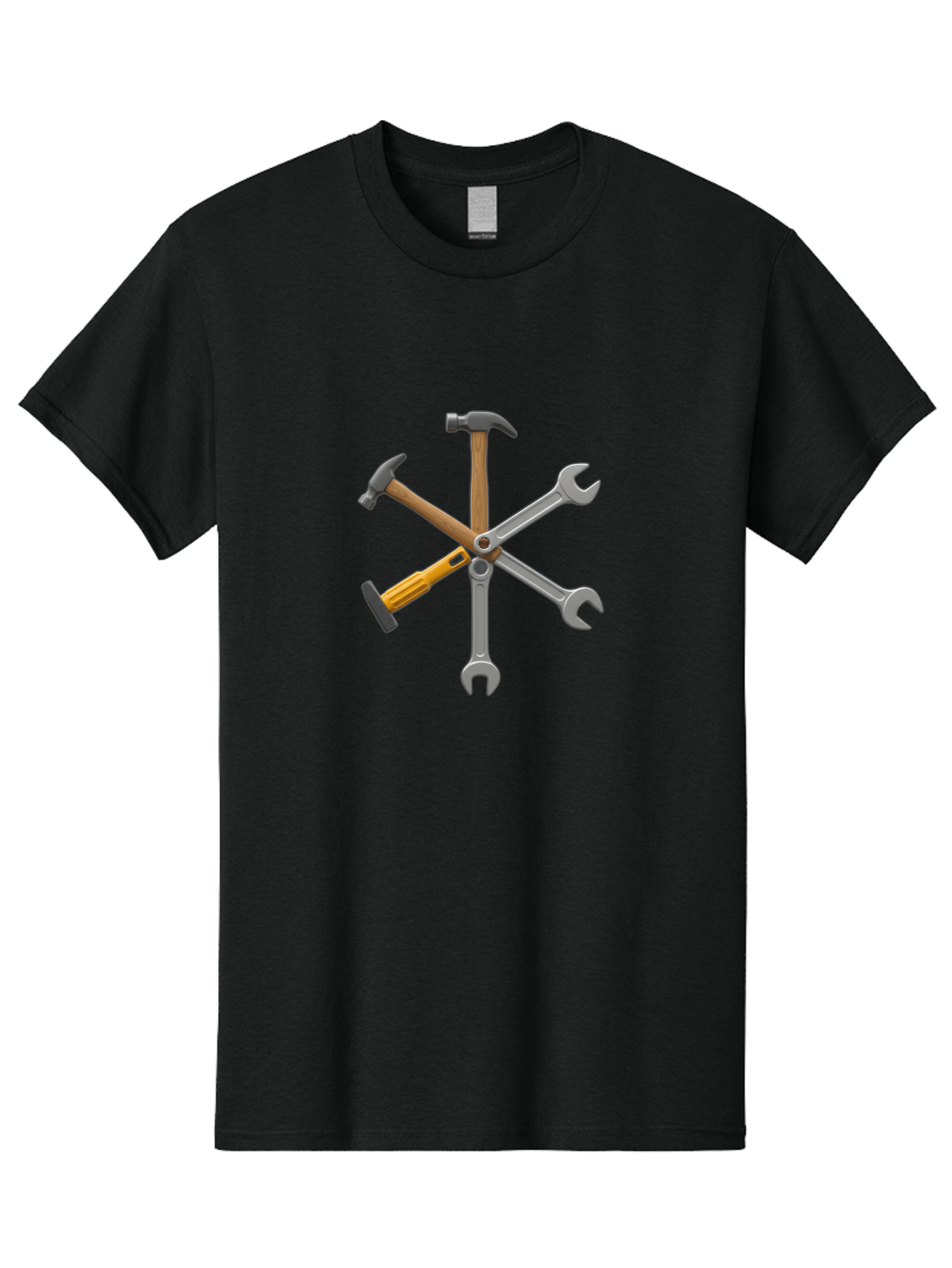 Tools Men'S Graphic Tee, 100% Cotton, Comfortable Casual Summer Wear, Machine Washable, Hammer, Screwdriver, Wrenches, Diy Tools, Hand Tools, Hardware, Toolset, Carpentry Tools, Construction Equipment, Repair Tools Bad853 9