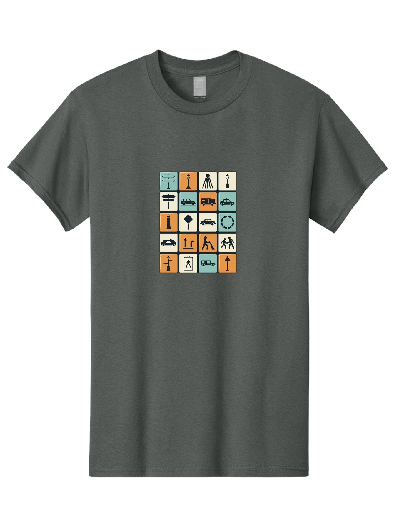 Traffic-Signs Men'S Graphic Tee, 100% Cotton, Comfortable Casual Summe