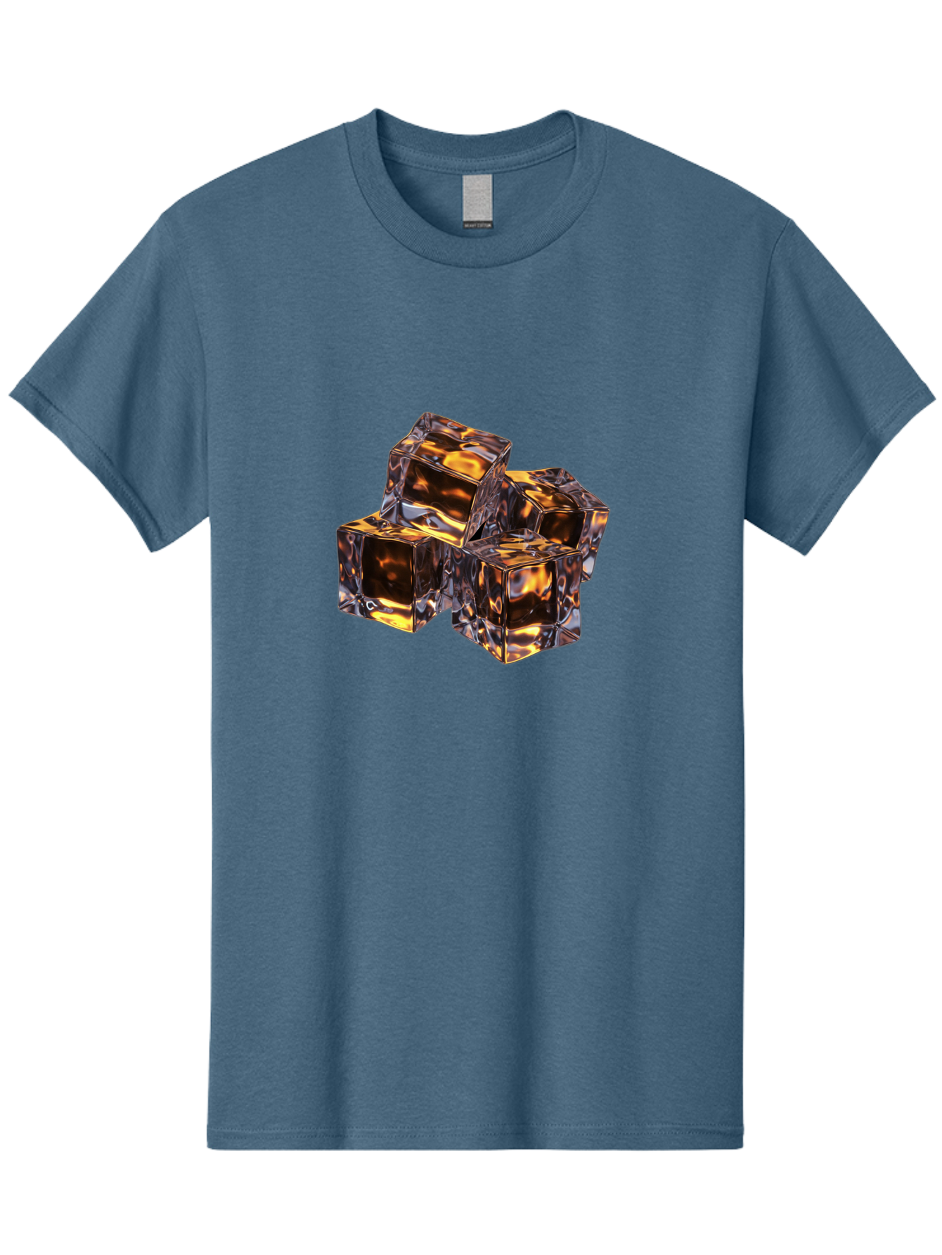 Transparent-Gold-Cubes Men'S Graphic Tee, 100% Cotton, Comfortable Casual Summer Wear, Machine Washable, Tigereye Gemstones, Golden Brown Gem, Tiger'S Eye, Precious Stones, Luxury Jewelry, Ornate Decor, Earthy Tones, Gemstone Collection, Bad857 8