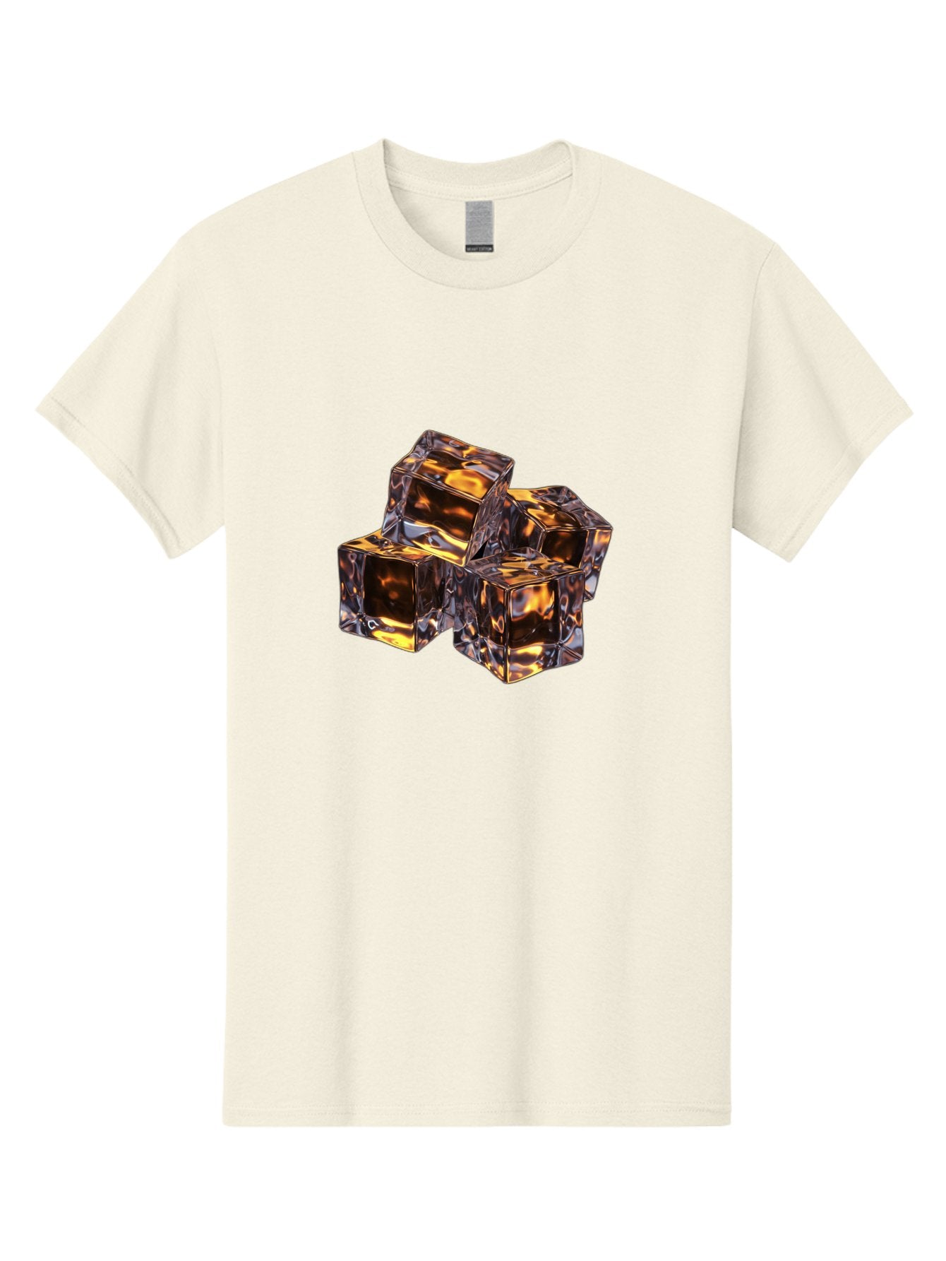 Transparent-Gold-Cubes Men'S Graphic Tee, 100% Cotton, Comfortable Casual Summer Wear, Machine Washable, Tigereye Gemstones, Golden Brown Gem, Tiger'S Eye, Precious Stones, Luxury Jewelry, Ornate Decor, Earthy Tones, Gemstone Collection, Bad857 13