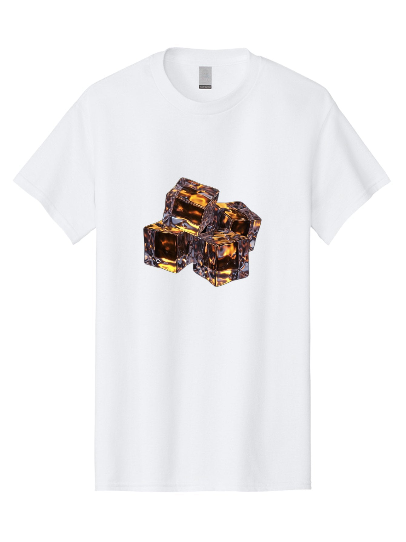 Transparent-Gold-Cubes Men'S Graphic Tee, 100% Cotton, Comfortable Casual Summer Wear, Machine Washable, Tigereye Gemstones, Golden Brown Gem, Tiger'S Eye, Precious Stones, Luxury Jewelry, Ornate Decor, Earthy Tones, Gemstone Collection, Bad857 7