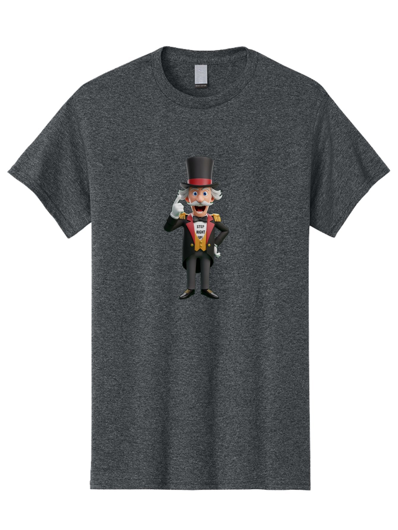 Uncle-Sam Men'S Graphic Tee, 100% Cotton, Comfortable Casual Summer Wear, Machine Washable, Uncle Sam Illustration, Cartoon Character, Usa Symbol, Patriotic Figure, Step Right Up!, Top Hat, White Gloves, Formal Attire, Vintage Style, Bad871 14
