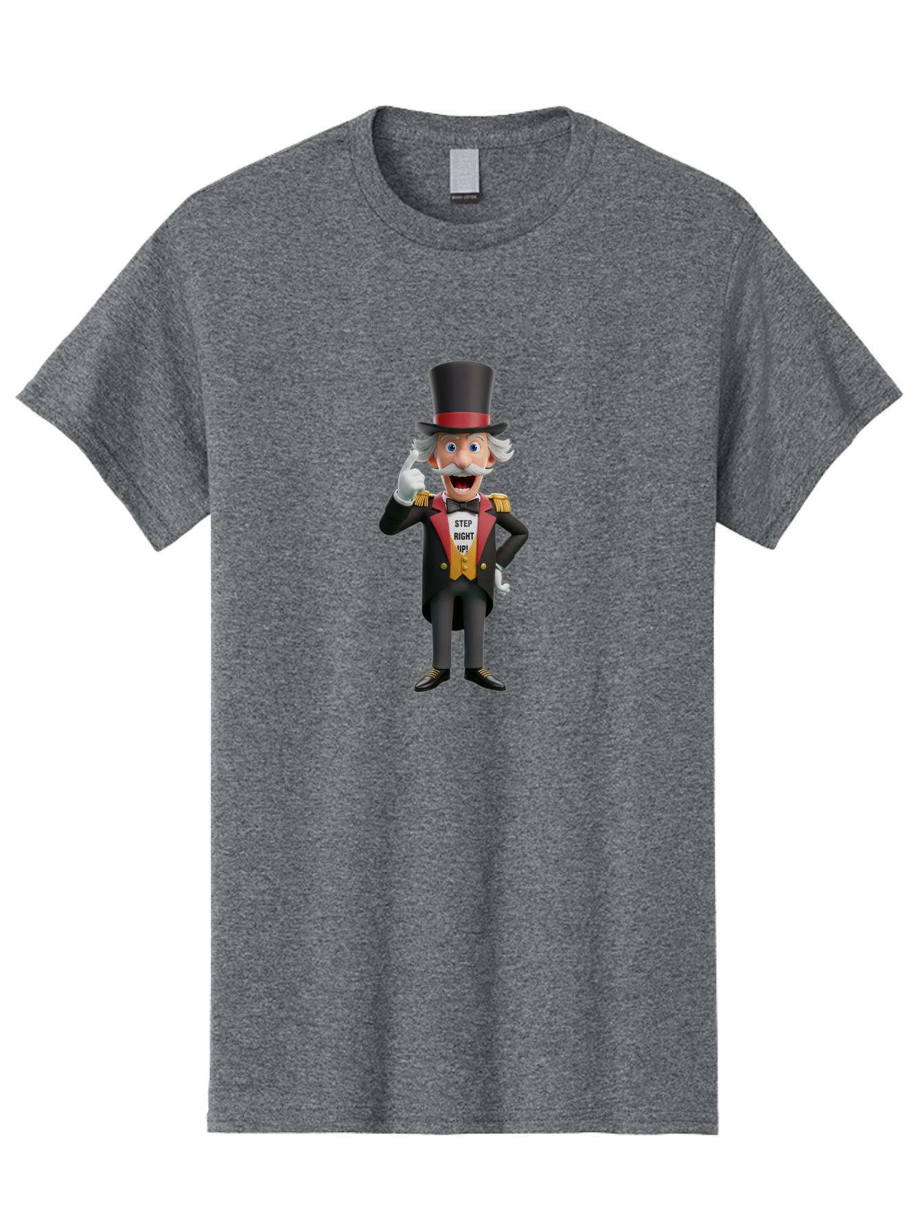 Uncle-Sam Men'S Graphic Tee, 100% Cotton, Comfortable Casual Summer Wear, Machine Washable, Uncle Sam Illustration, Cartoon Character, Usa Symbol, Patriotic Figure, Step Right Up!, Top Hat, White Gloves, Formal Attire, Vintage Style, Bad871 14