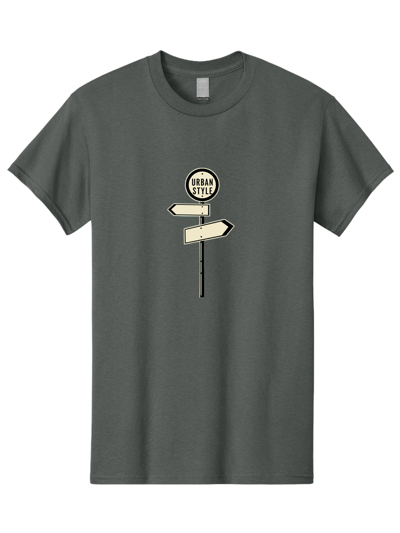 Urban-Style-1 Men'S Graphic Tee, 100% Cotton, Comfortable Casual Summer Wear, Machine Washable, Urban Style, Directional Signs, Street Signs, Blank Arrows, Navigation, Urban Fashion, Modern Design, Minimalist Style, City Navigation, Bad872 14