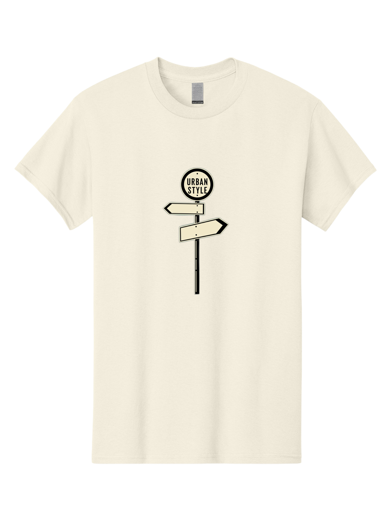 Urban-Style-1 Men'S Graphic Tee, 100% Cotton, Comfortable Casual Summer Wear, Machine Washable, Urban Style, Directional Signs, Street Signs, Blank Arrows, Navigation, Urban Fashion, Modern Design, Minimalist Style, City Navigation, Bad872 13