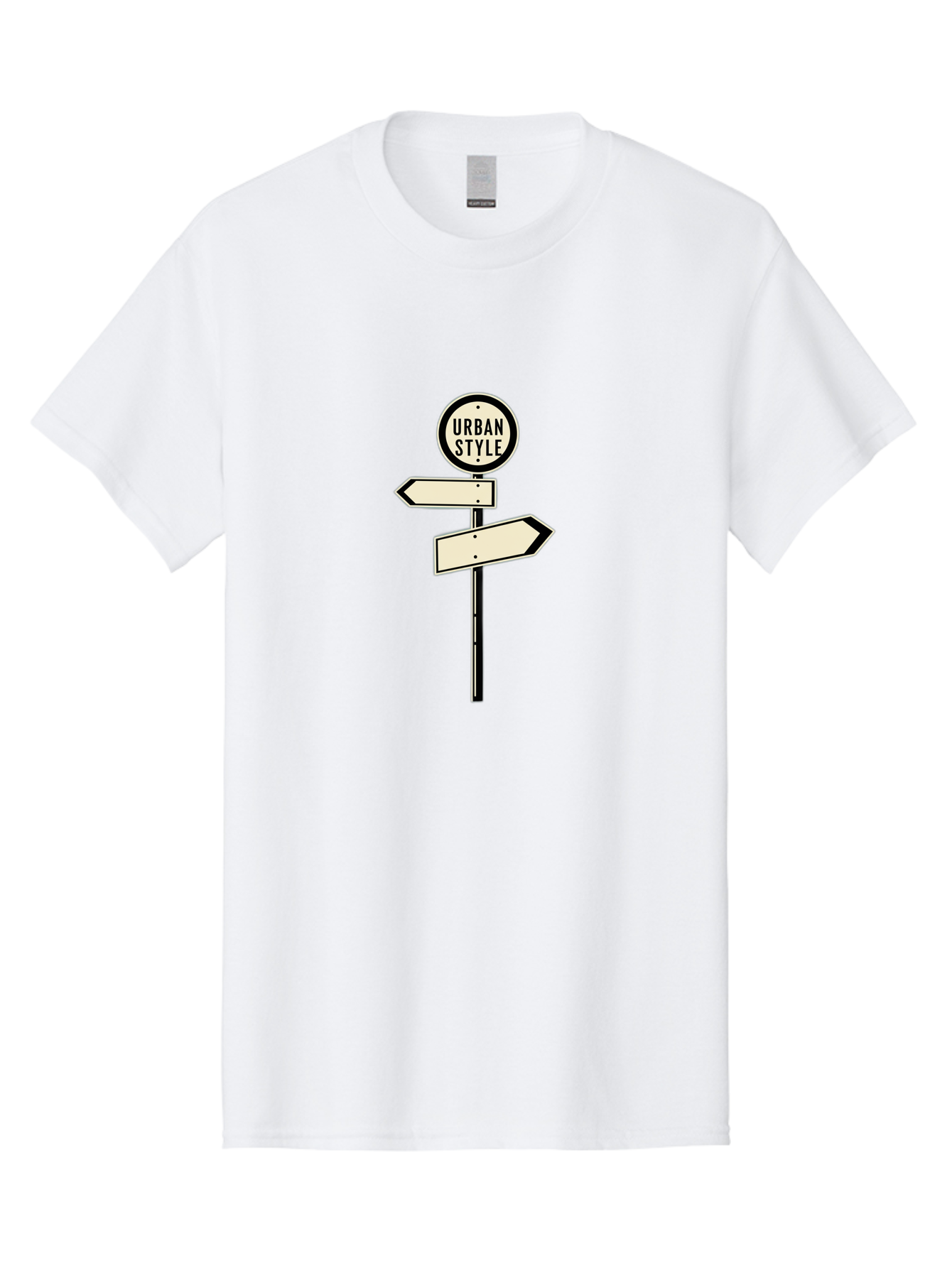 Urban-Style-1 Men'S Graphic Tee, 100% Cotton, Comfortable Casual Summer Wear, Machine Washable, Urban Style, Directional Signs, Street Signs, Blank Arrows, Navigation, Urban Fashion, Modern Design, Minimalist Style, City Navigation, Bad872 9