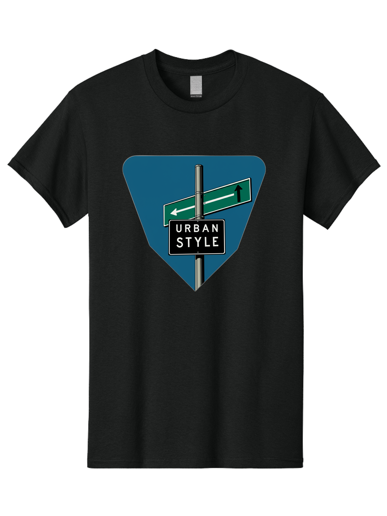 Urban-Style-2 Men'S Graphic Tee, 100% Cotton, Comfortable Casual Summer Wear, Machine Washable, Urban Style Signage, Directional Signs, City Navigation, Street Signs, Urban Direction, Urban Fashion Bad873 3