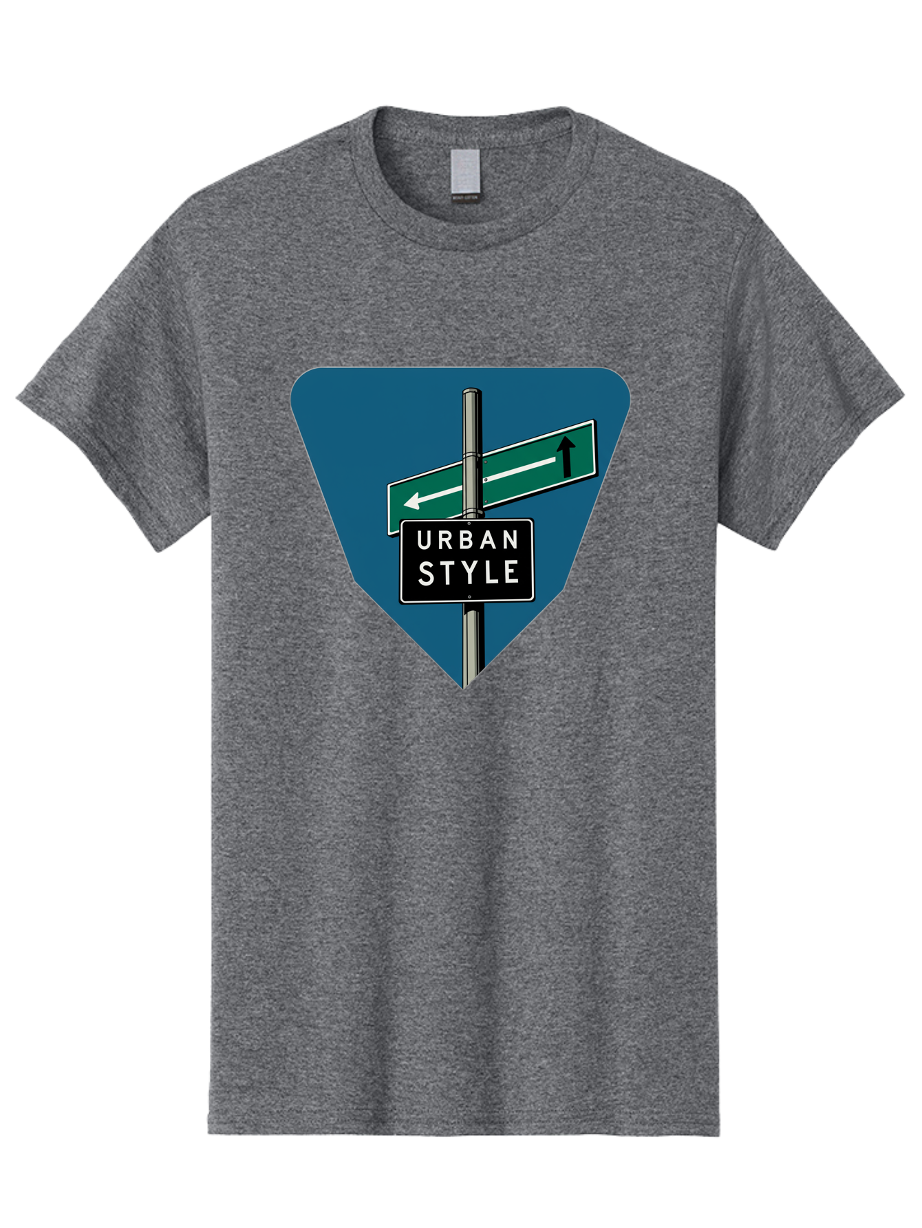 Urban-Style-2 Men'S Graphic Tee, 100% Cotton, Comfortable Casual Summer Wear, Machine Washable, Urban Style Signage, Directional Signs, City Navigation, Street Signs, Urban Direction, Urban Fashion Bad873 13