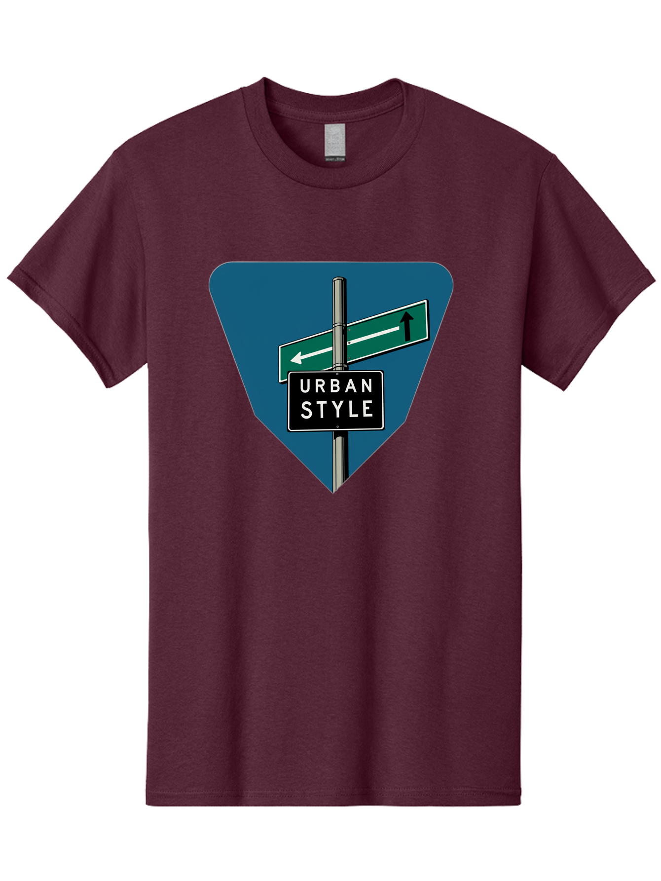 Urban-Style-2 Men'S Graphic Tee, 100% Cotton, Comfortable Casual Summer Wear, Machine Washable, Urban Style Signage, Directional Signs, City Navigation, Street Signs, Urban Direction, Urban Fashion Bad873 11
