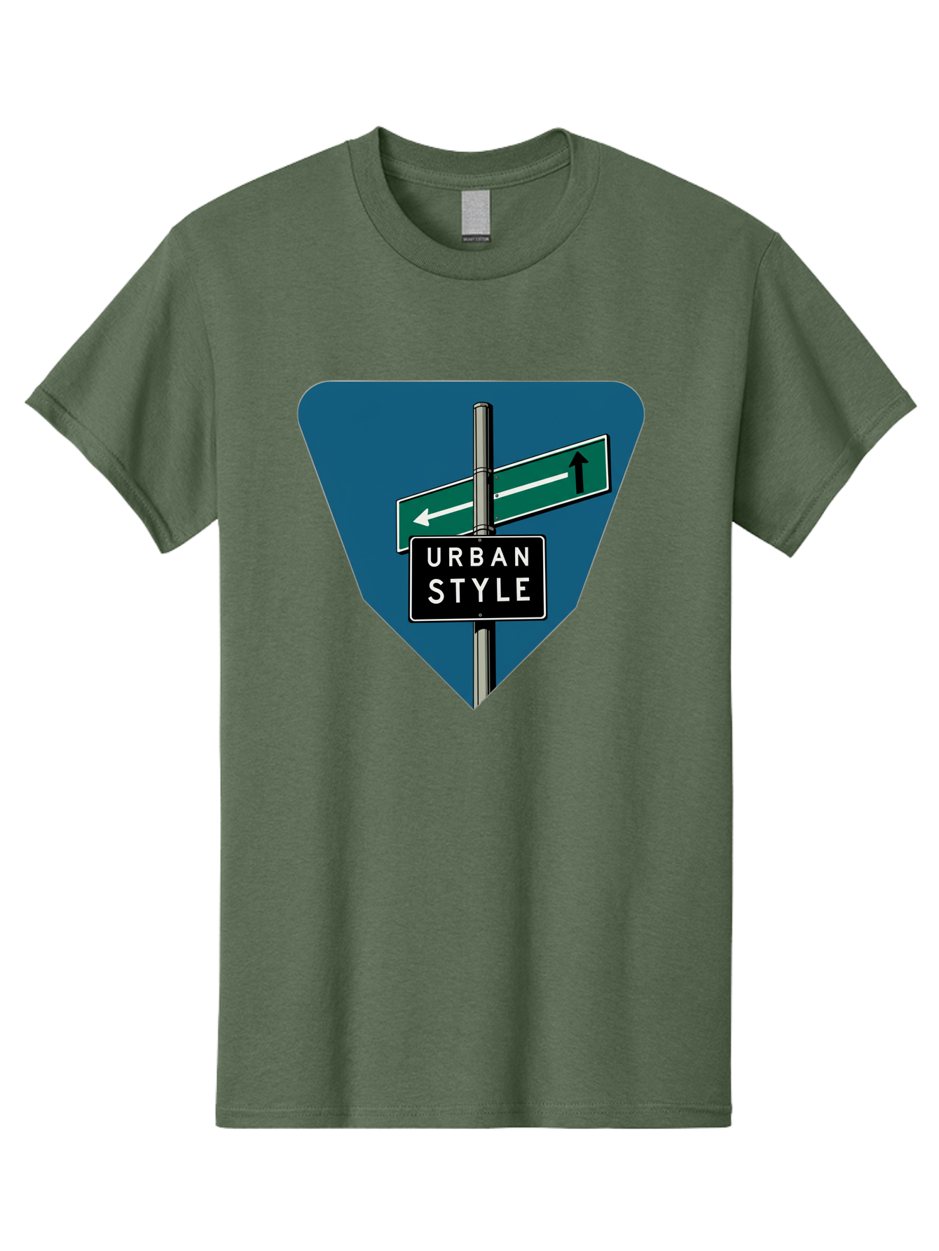 Urban-Style-2 Men'S Graphic Tee, 100% Cotton, Comfortable Casual Summer Wear, Machine Washable, Urban Style Signage, Directional Signs, City Navigation, Street Signs, Urban Direction, Urban Fashion Bad873 7