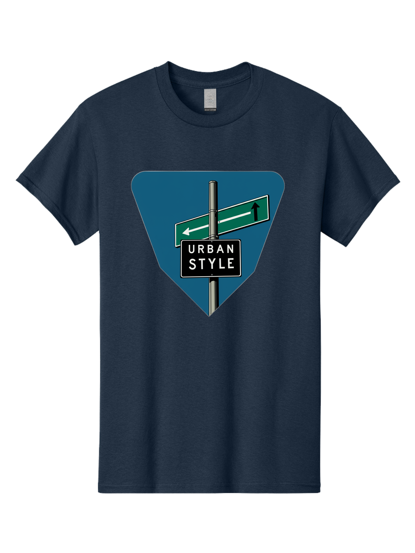 Urban-Style-2 Men'S Graphic Tee, 100% Cotton, Comfortable Casual Summer Wear, Machine Washable, Urban Style Signage, Directional Signs, City Navigation, Street Signs, Urban Direction, Urban Fashion Bad873 12