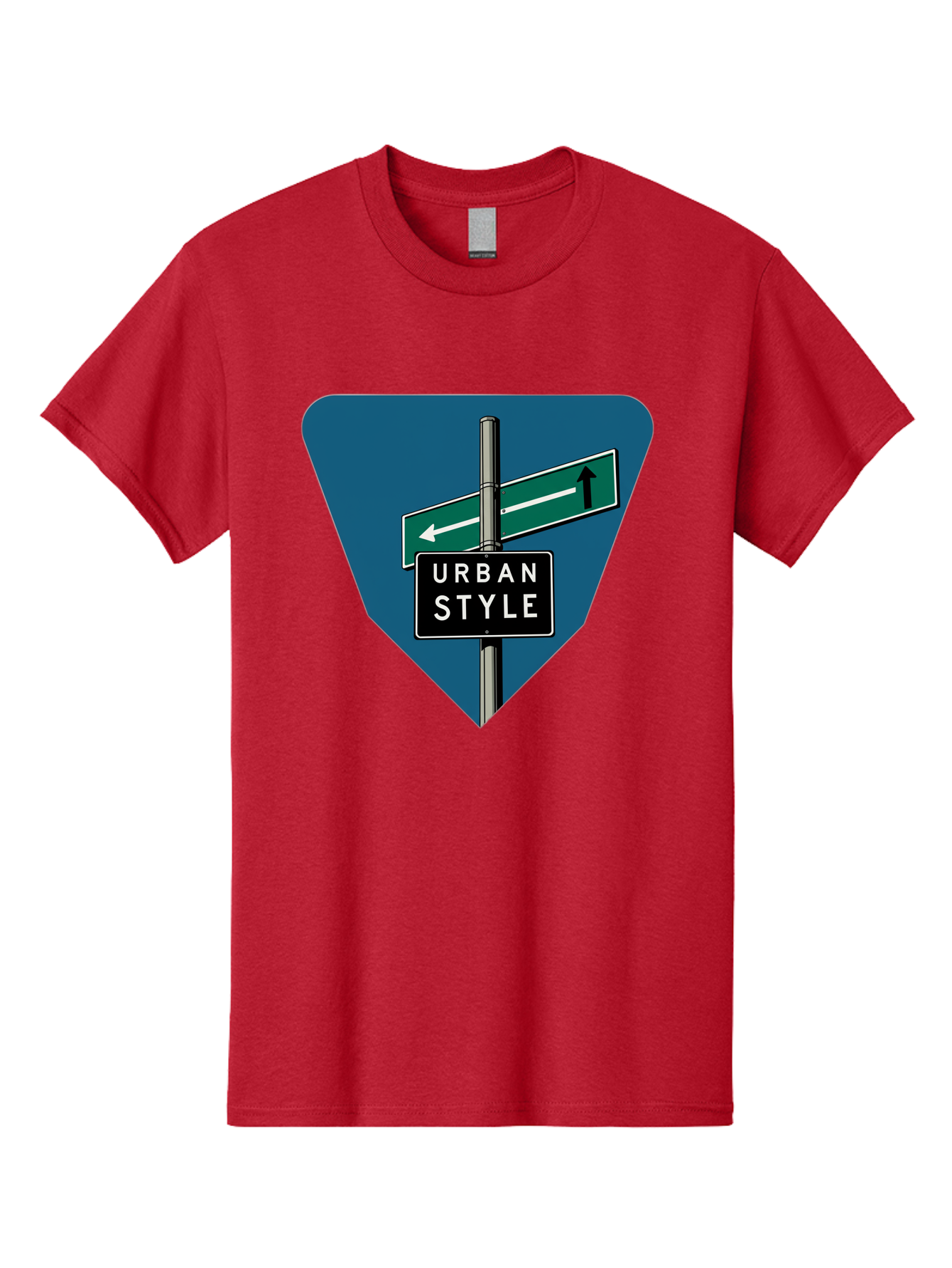 Urban-Style-2 Men'S Graphic Tee, 100% Cotton, Comfortable Casual Summer Wear, Machine Washable, Urban Style Signage, Directional Signs, City Navigation, Street Signs, Urban Direction, Urban Fashion Bad873 6