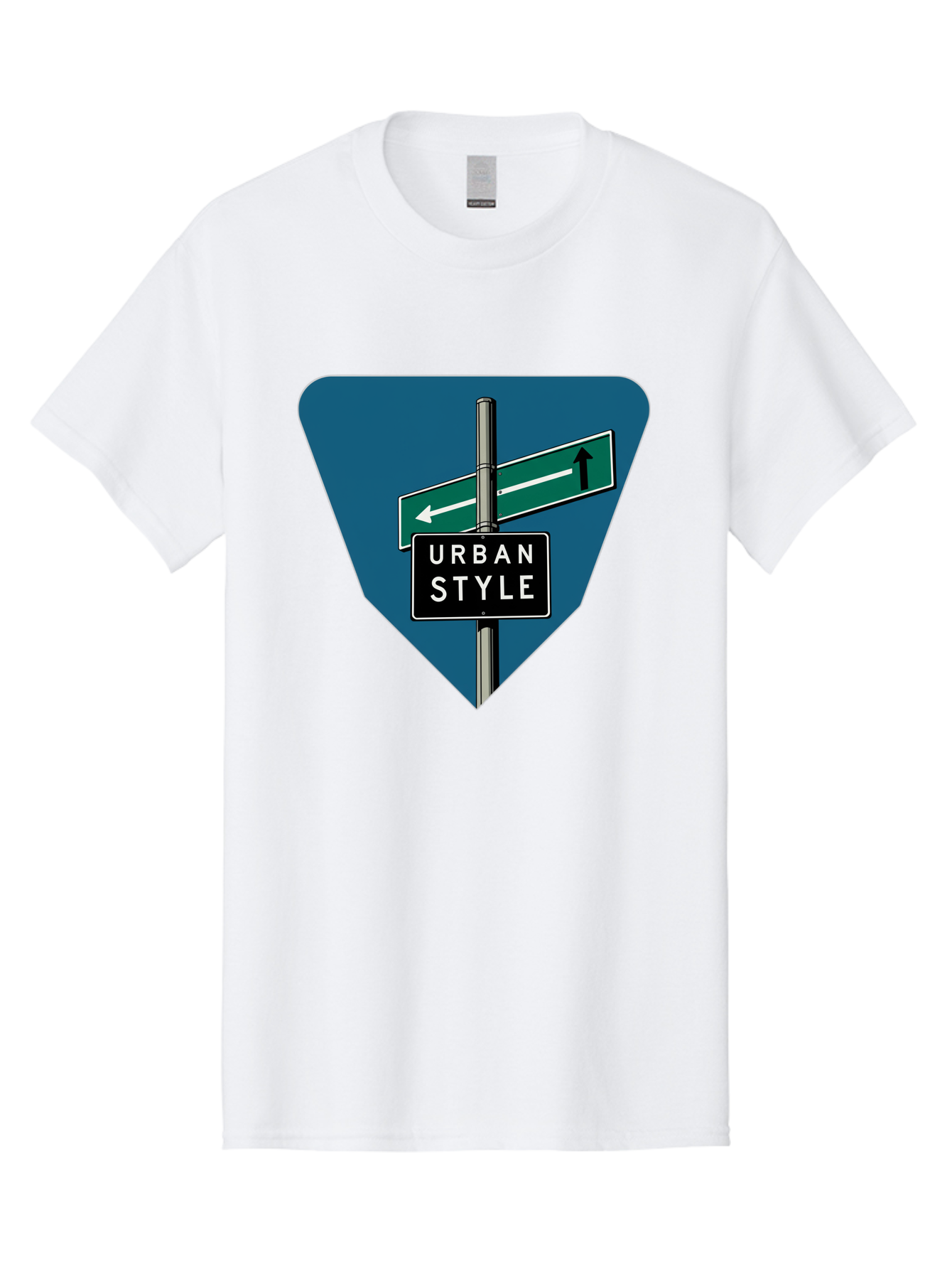 Urban-Style-2 Men'S Graphic Tee, 100% Cotton, Comfortable Casual Summer Wear, Machine Washable, Urban Style Signage, Directional Signs, City Navigation, Street Signs, Urban Direction, Urban Fashion Bad873 10