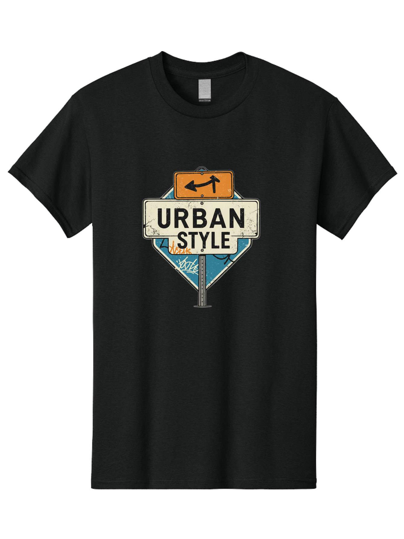 Urban-Style-3 Men'S Graphic Tee, 100% Cotton, Comfortable Casual Summer Wear, Machine Washable, Urban Style, Street Signs, Graffiti Art, Urban Culture, Street Fashion, City Life, Modern Aesthetic, Edgy Vibe, Urban Chic, Streetwear Style, Bad874 14