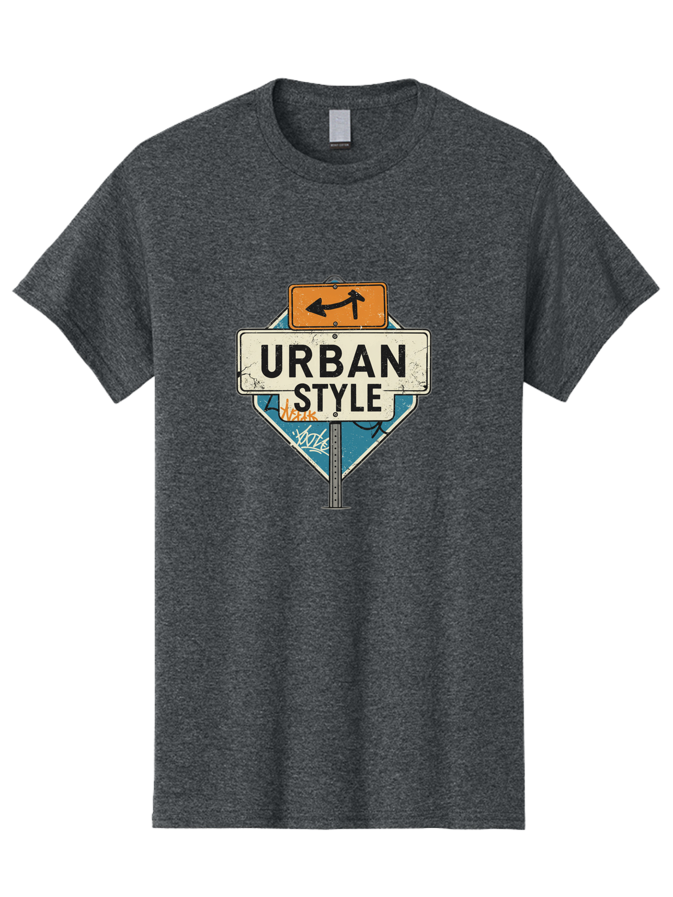 Urban-Style-3 Men'S Graphic Tee, 100% Cotton, Comfortable Casual Summer Wear, Machine Washable, Urban Style, Street Signs, Graffiti Art, Urban Culture, Street Fashion, City Life, Modern Aesthetic, Edgy Vibe, Urban Chic, Streetwear Style, Bad874 12