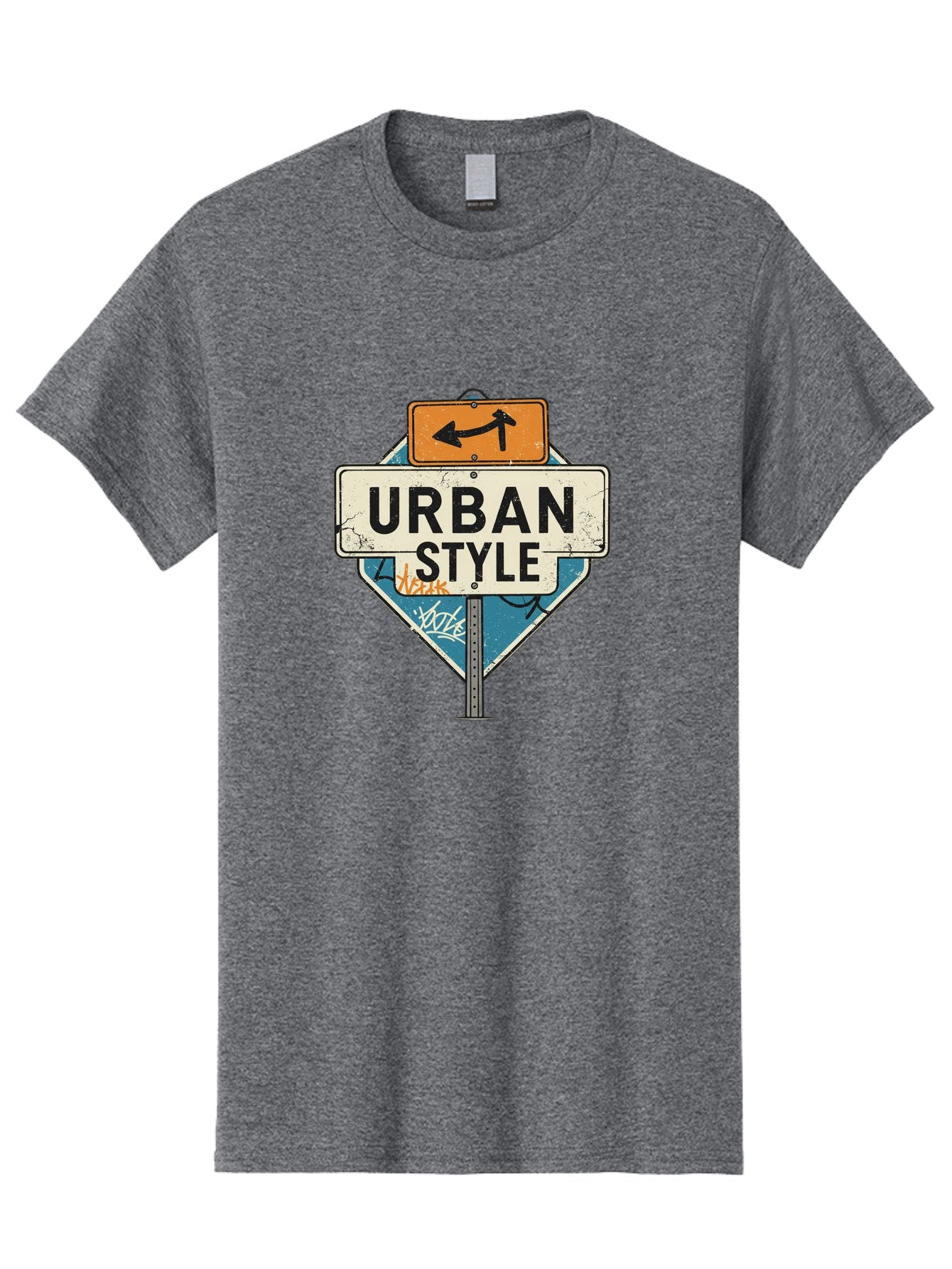 Urban-Style-3 Men'S Graphic Tee, 100% Cotton, Comfortable Casual Summer Wear, Machine Washable, Urban Style, Street Signs, Graffiti Art, Urban Culture, Street Fashion, City Life, Modern Aesthetic, Edgy Vibe, Urban Chic, Streetwear Style, Bad874 13