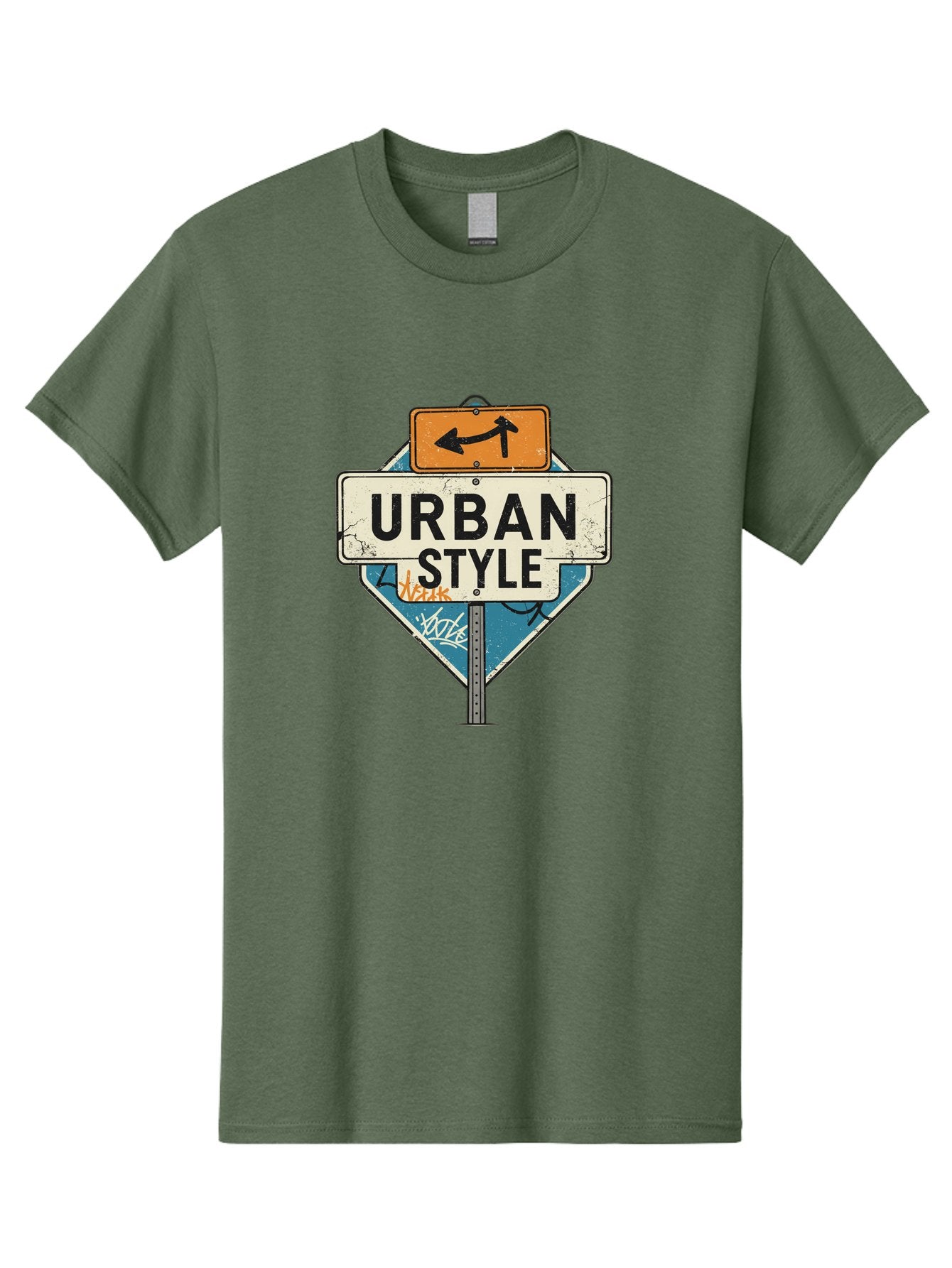 Urban-Style-3 Men'S Graphic Tee, 100% Cotton, Comfortable Casual Summer Wear, Machine Washable, Urban Style, Street Signs, Graffiti Art, Urban Culture, Street Fashion, City Life, Modern Aesthetic, Edgy Vibe, Urban Chic, Streetwear Style, Bad874 14