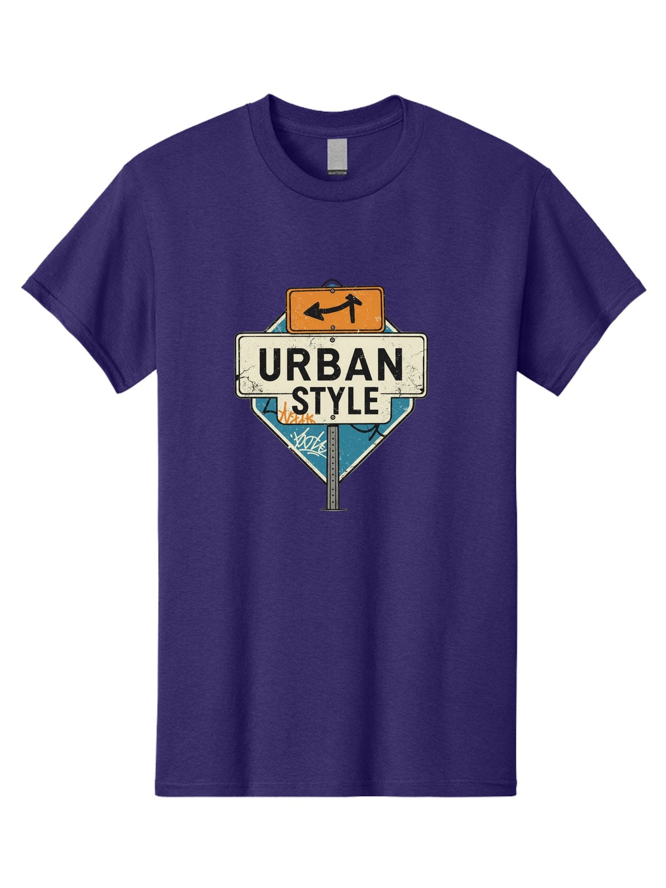 Urban-Style-3 Men'S Graphic Tee, 100% Cotton, Comfortable Casual Summer Wear, Machine Washable, Urban Style, Street Signs, Graffiti Art, Urban Culture, Street Fashion, City Life, Modern Aesthetic, Edgy Vibe, Urban Chic, Streetwear Style, Bad874 9