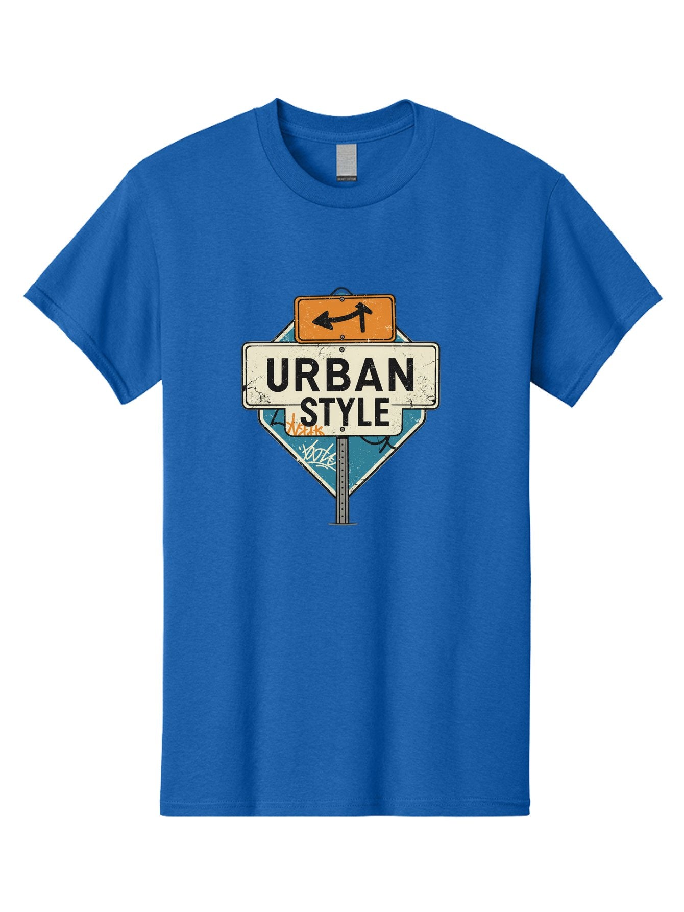 Urban-Style-3 Men'S Graphic Tee, 100% Cotton, Comfortable Casual Summer Wear, Machine Washable, Urban Style, Street Signs, Graffiti Art, Urban Culture, Street Fashion, City Life, Modern Aesthetic, Edgy Vibe, Urban Chic, Streetwear Style, Bad874 5