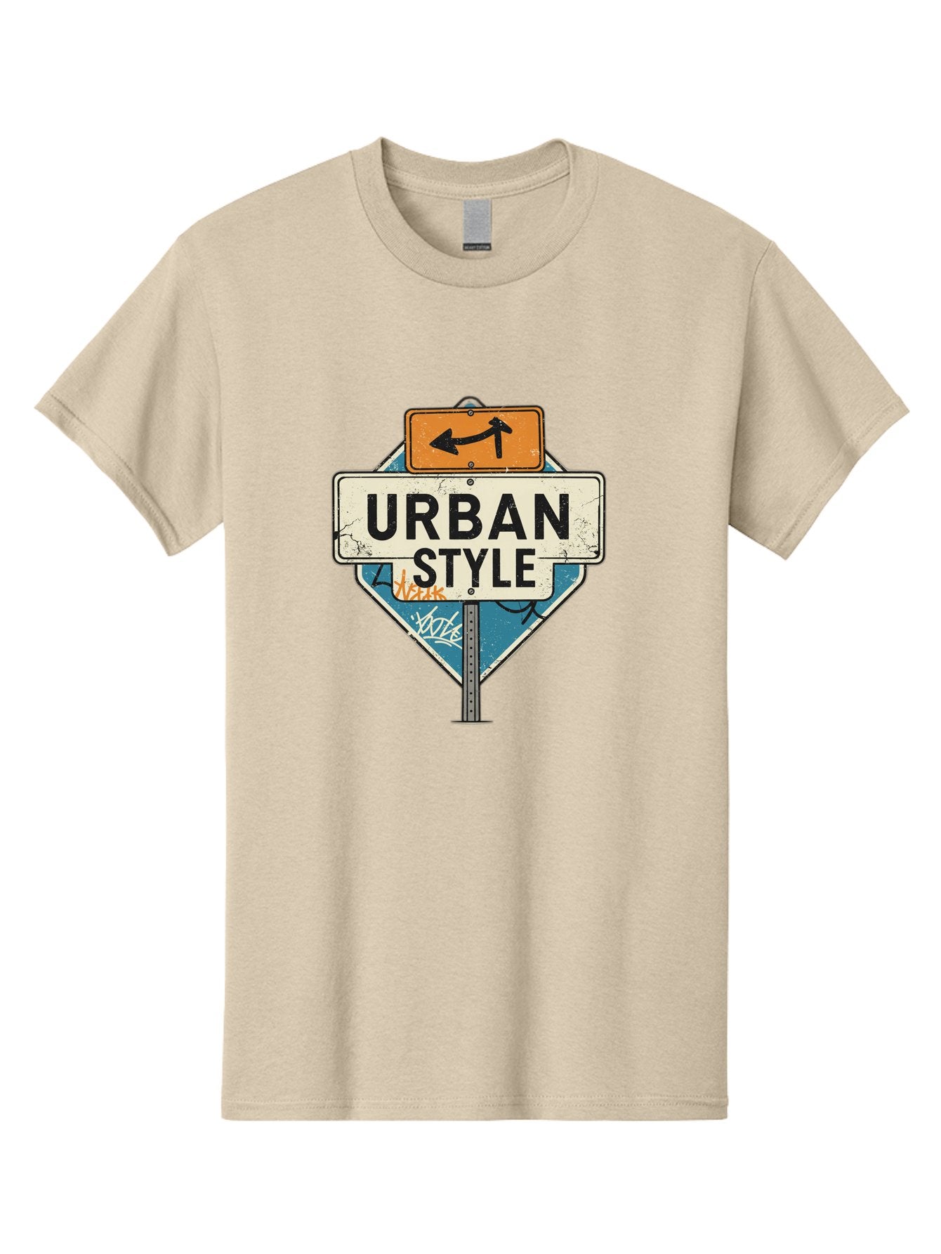 Urban-Style-3 Men'S Graphic Tee, 100% Cotton, Comfortable Casual Summer Wear, Machine Washable, Urban Style, Street Signs, Graffiti Art, Urban Culture, Street Fashion, City Life, Modern Aesthetic, Edgy Vibe, Urban Chic, Streetwear Style, Bad874 11
