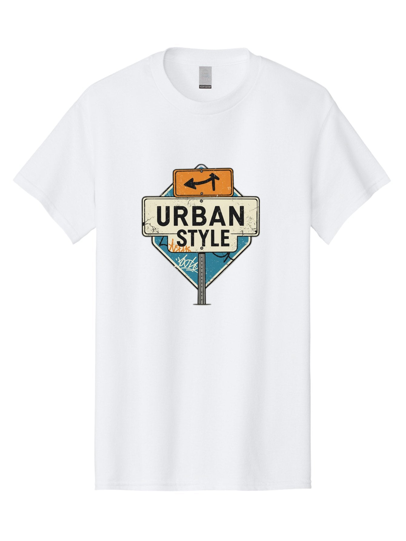 Urban-Style-3 Men'S Graphic Tee, 100% Cotton, Comfortable Casual Summer Wear, Machine Washable, Urban Style, Street Signs, Graffiti Art, Urban Culture, Street Fashion, City Life, Modern Aesthetic, Edgy Vibe, Urban Chic, Streetwear Style, Bad874 12