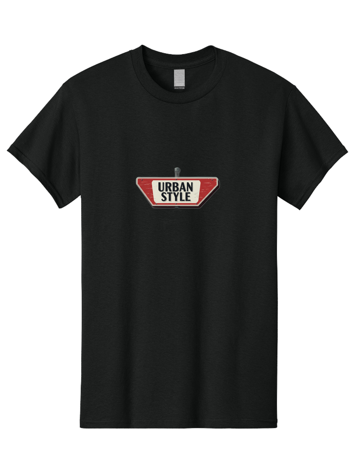Urban-Style-4 Men'S Graphic Tee, 100% Cotton, Comfortable Casual Summer Wear, Machine Washable, Urban Style, Street Sign, Red And White, City Fashion, Modern Design, Urban Aesthetic, Streetwear, City Style, Urban Culture Bad875 9