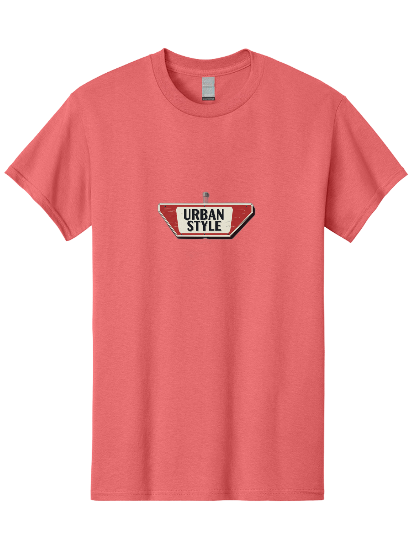 Urban-Style-4 Men'S Graphic Tee, 100% Cotton, Comfortable Casual Summer Wear, Machine Washable, Urban Style, Street Sign, Red And White, City Fashion, Modern Design, Urban Aesthetic, Streetwear, City Style, Urban Culture Bad875 13