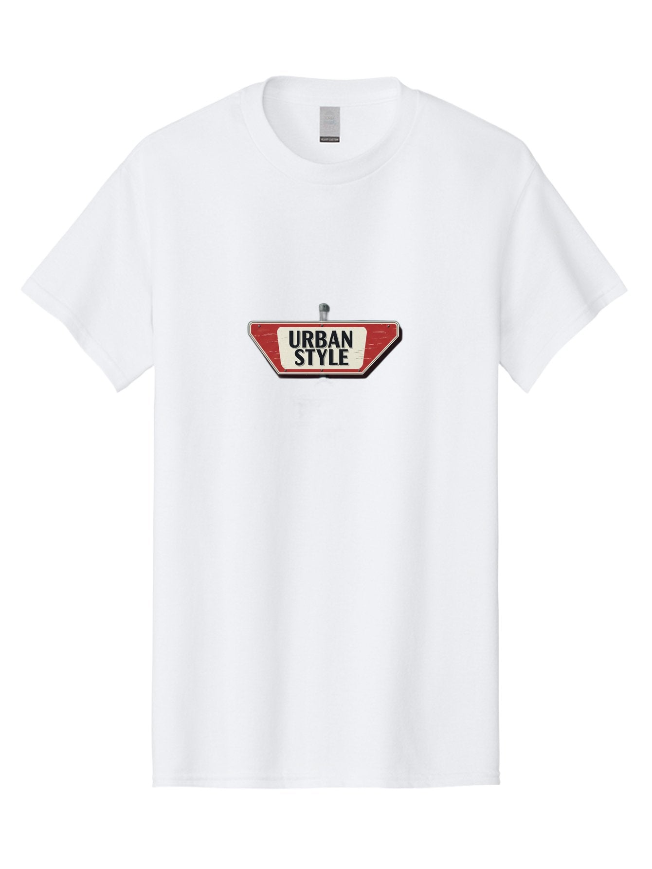 Urban-Style-4 Men'S Graphic Tee, 100% Cotton, Comfortable Casual Summer Wear, Machine Washable, Urban Style, Street Sign, Red And White, City Fashion, Modern Design, Urban Aesthetic, Streetwear, City Style, Urban Culture Bad875 9