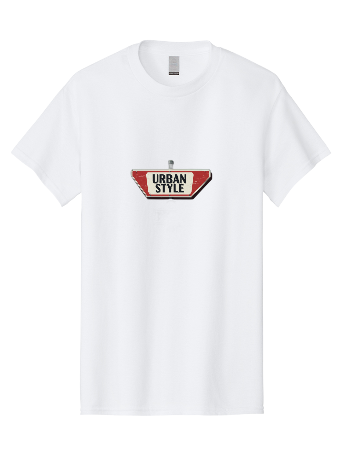 Urban-Style-4 Men'S Graphic Tee, 100% Cotton, Comfortable Casual Summer Wear, Machine Washable, Urban Style, Street Sign, Red And White, City Fashion, Modern Design, Urban Aesthetic, Streetwear, City Style, Urban Culture Bad875 5