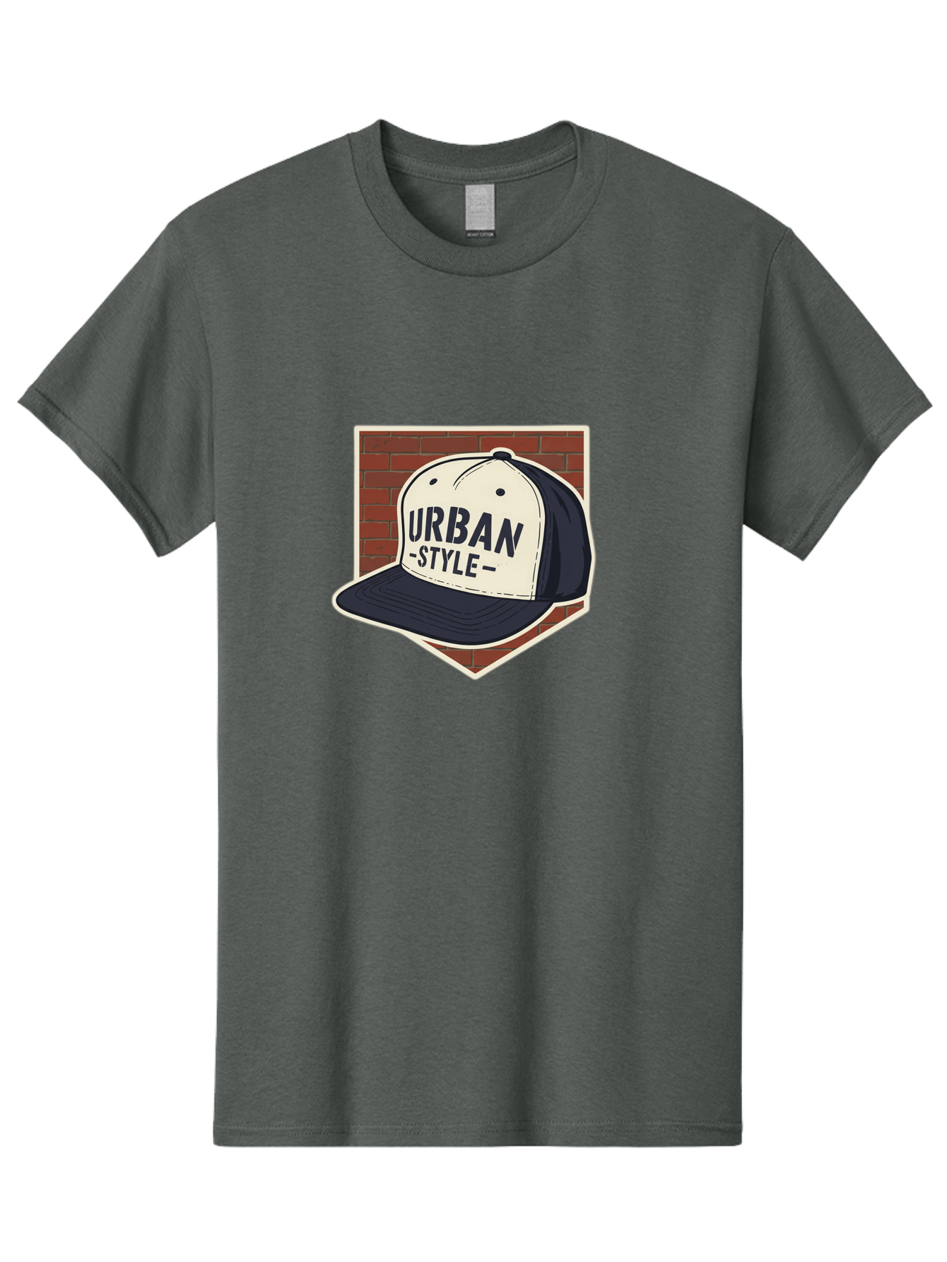 Urban-Style-Baseball-Cap Men'S Graphic Tee, 100% Cotton, Comfortable Casual Summer Wear, Machine Washable, Black And White Baseball Cap, Urban Style, Streetwear Fashion, Trendy Clothing, Casual Wear, Urban Culture, Fashion Accessory, Bad877 5