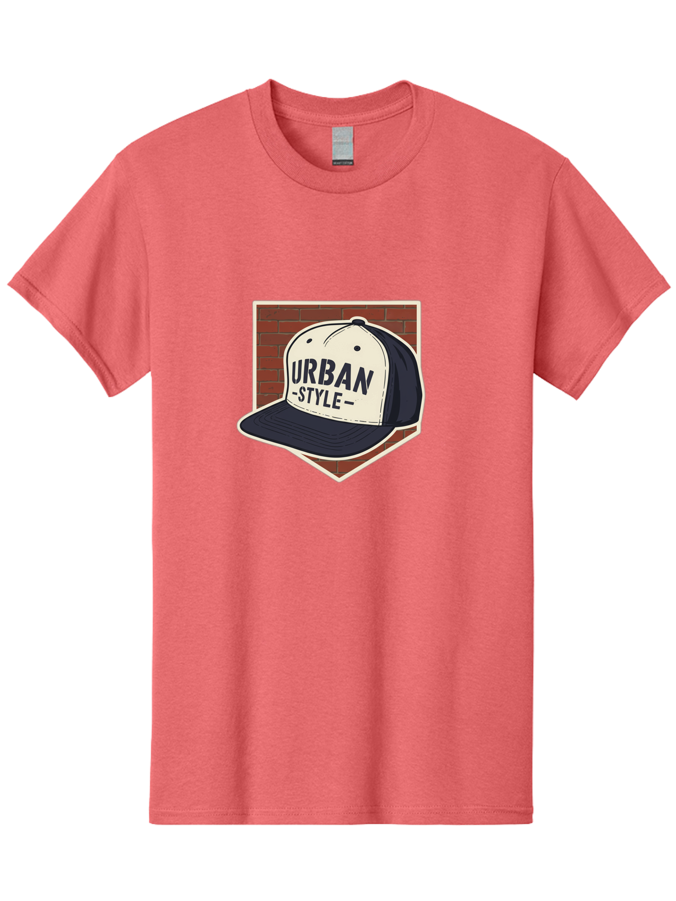 Urban-Style-Baseball-Cap Men'S Graphic Tee, 100% Cotton, Comfortable Casual Summer Wear, Machine Washable, Black And White Baseball Cap, Urban Style, Streetwear Fashion, Trendy Clothing, Casual Wear, Urban Culture, Fashion Accessory, Bad877 8
