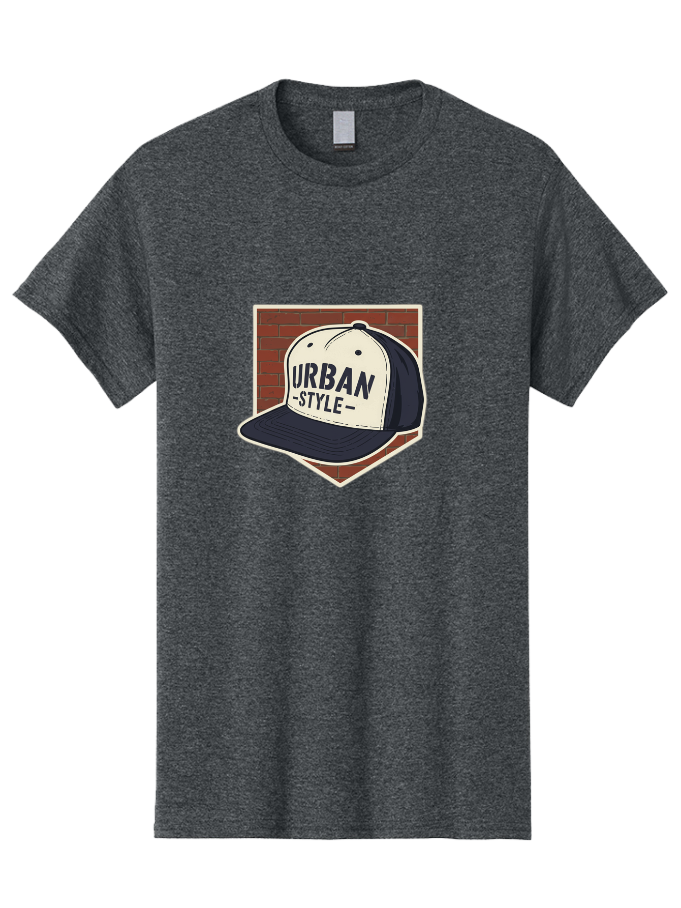 Urban-Style-Baseball-Cap Men'S Graphic Tee, 100% Cotton, Comfortable Casual Summer Wear, Machine Washable, Black And White Baseball Cap, Urban Style, Streetwear Fashion, Trendy Clothing, Casual Wear, Urban Culture, Fashion Accessory, Bad877 14