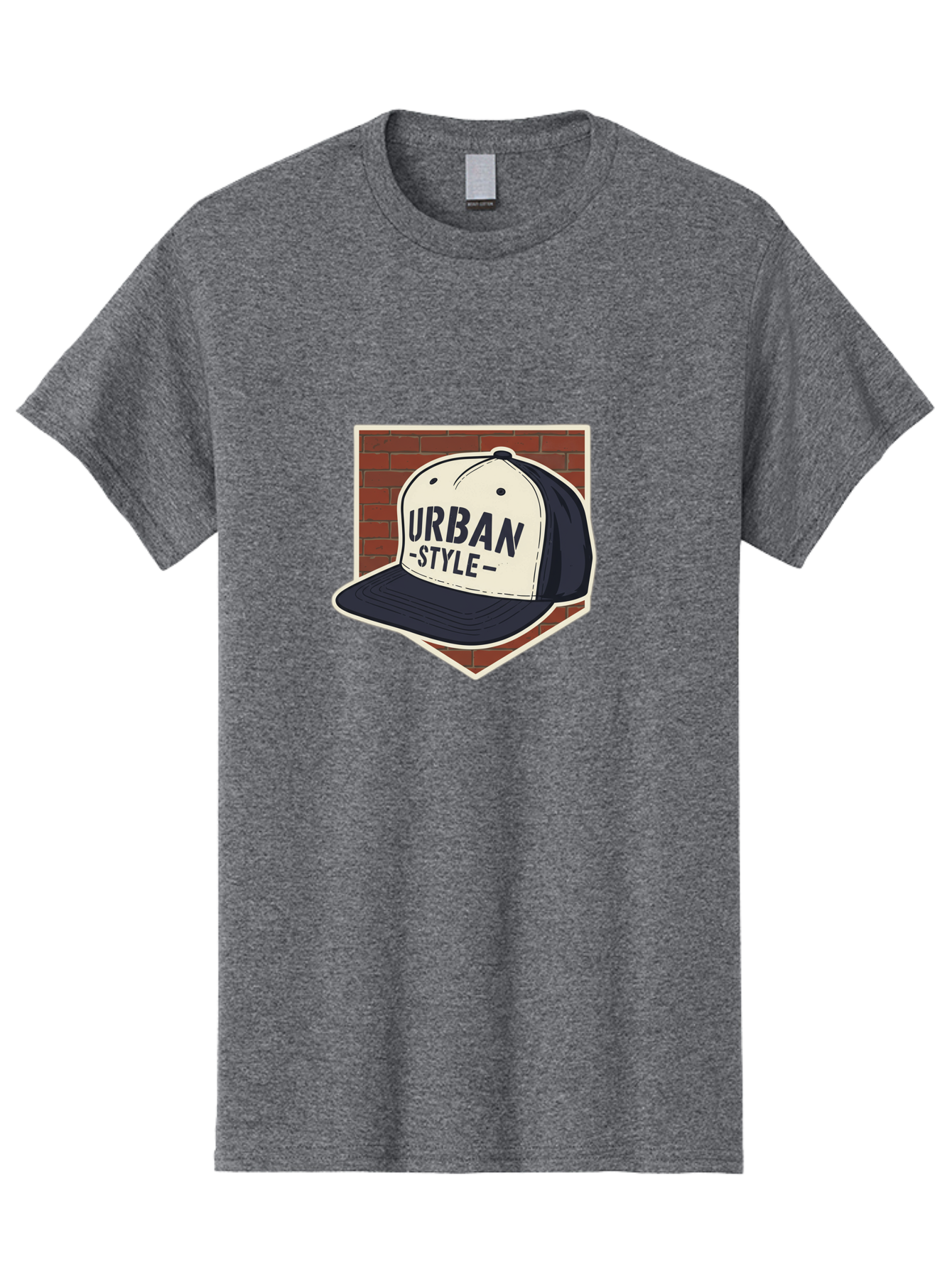Urban-Style-Baseball-Cap Men'S Graphic Tee, 100% Cotton, Comfortable Casual Summer Wear, Machine Washable, Black And White Baseball Cap, Urban Style, Streetwear Fashion, Trendy Clothing, Casual Wear, Urban Culture, Fashion Accessory, Bad877 13