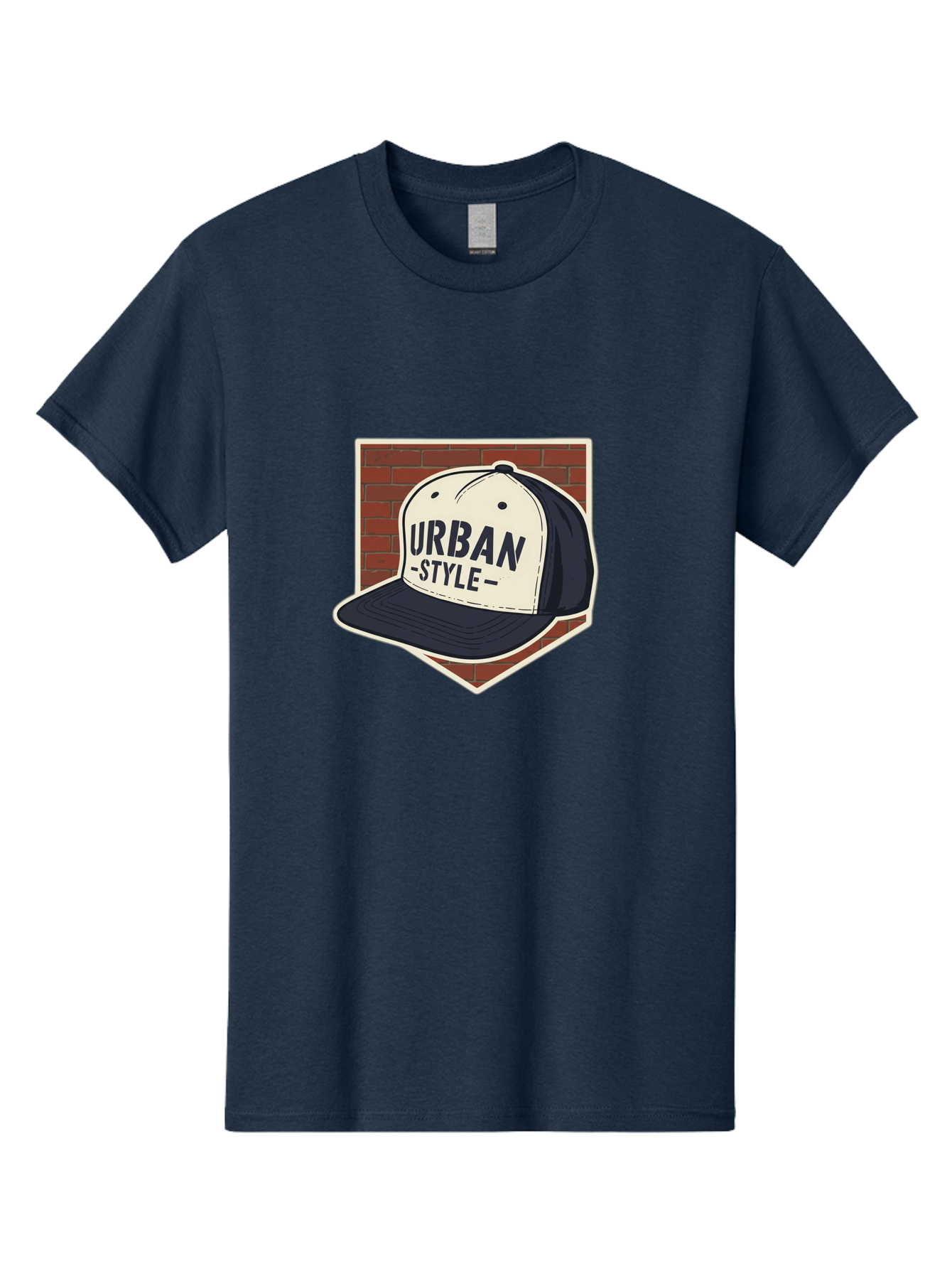 Urban-Style-Baseball-Cap Men'S Graphic Tee, 100% Cotton, Comfortable Casual Summer Wear, Machine Washable, Black And White Baseball Cap, Urban Style, Streetwear Fashion, Trendy Clothing, Casual Wear, Urban Culture, Fashion Accessory, Bad877 10
