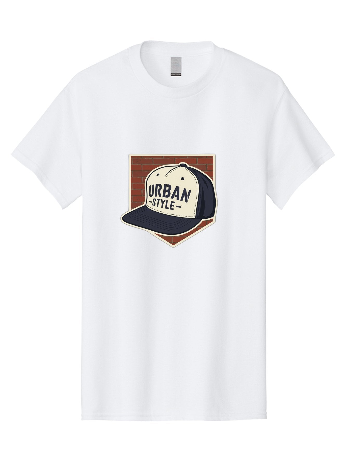 Urban-Style-Baseball-Cap Men'S Graphic Tee, 100% Cotton, Comfortable Casual Summer Wear, Machine Washable, Black And White Baseball Cap, Urban Style, Streetwear Fashion, Trendy Clothing, Casual Wear, Urban Culture, Fashion Accessory, Bad877 13