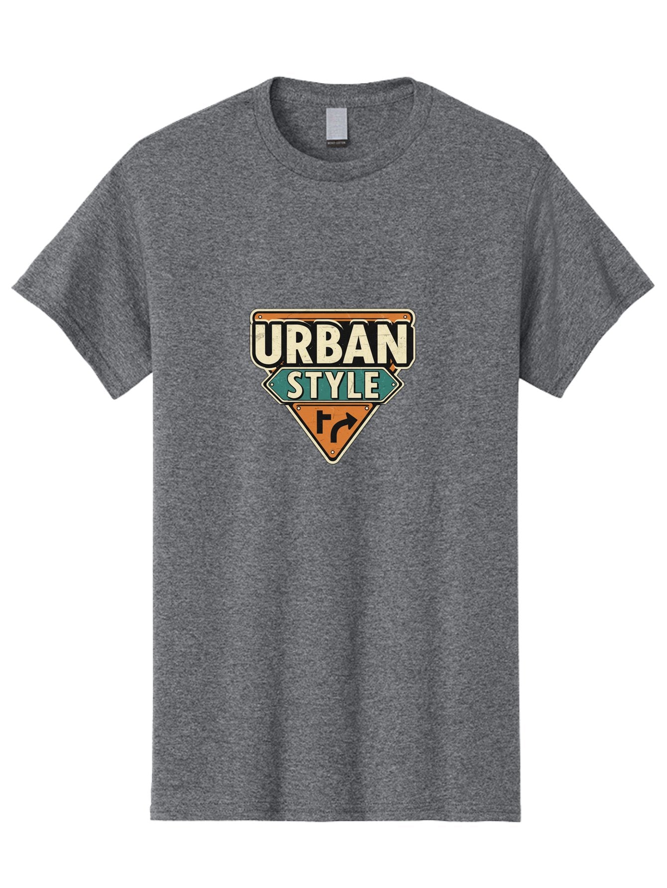 Urban-Style Men'S Graphic Tee, 100% Cotton, Comfortable Casual Summer Wear, Machine Washable, Urban Street Style, Modern Design, Street Signs, Trendy Graphics, Urban Fashion, City Vibe, Edgy Look, Stylish Logos Bad878