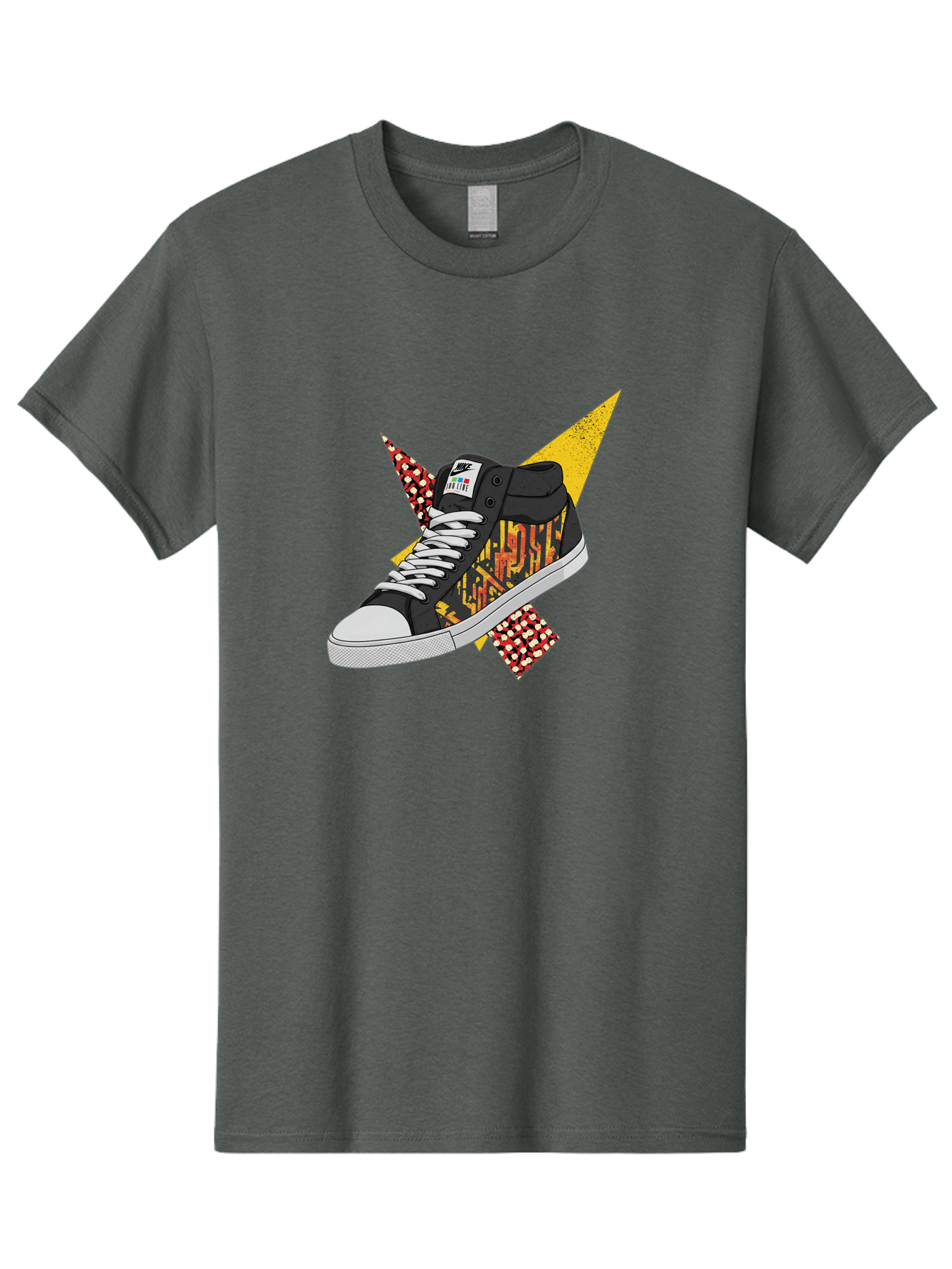 Vans Men'S Graphic Tee, 100% Cotton, Comfortable Casual Summer Wear, Machine Washable, Nike Sb Sneakers, Black And Yellow Design, White Laces, Streetwear Fashion, Skateboarding Shoes, Bold Graphics, Colorful Accents, Youth Culture Bad882 4