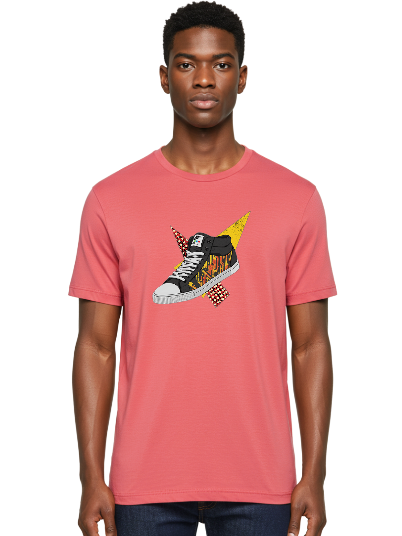 Vans Men'S Graphic Tee, 100% Cotton, Comfortable Casual Summer Wear, Machine Washable, Nike Sb Sneakers, Black And Yellow Design, White Laces, Streetwear Fashion, Skateboarding Shoes, Bold Graphics, Colorful Accents, Youth Culture Bad882 28